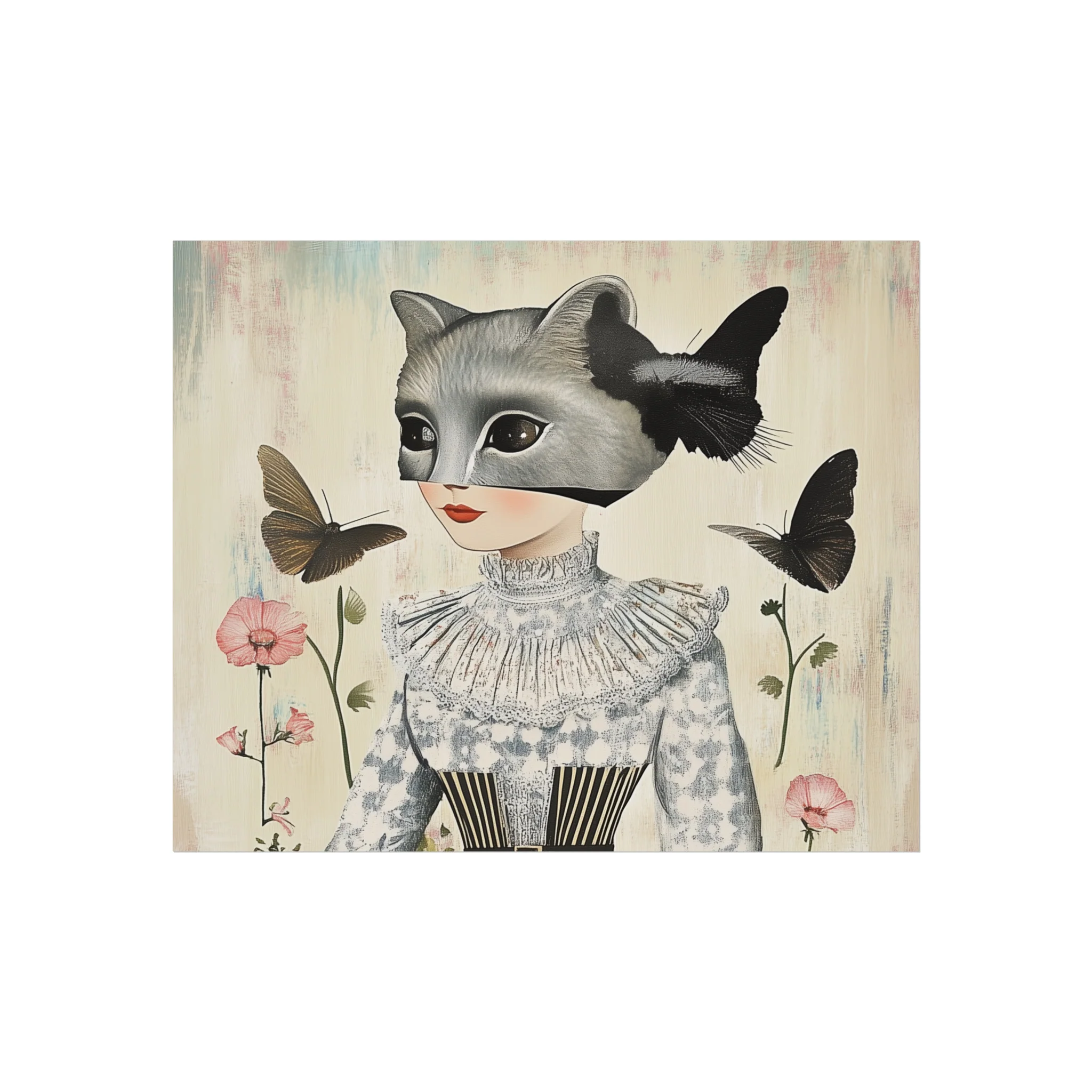 Mysterious Cat Lady Fine Art Poster - Image 3