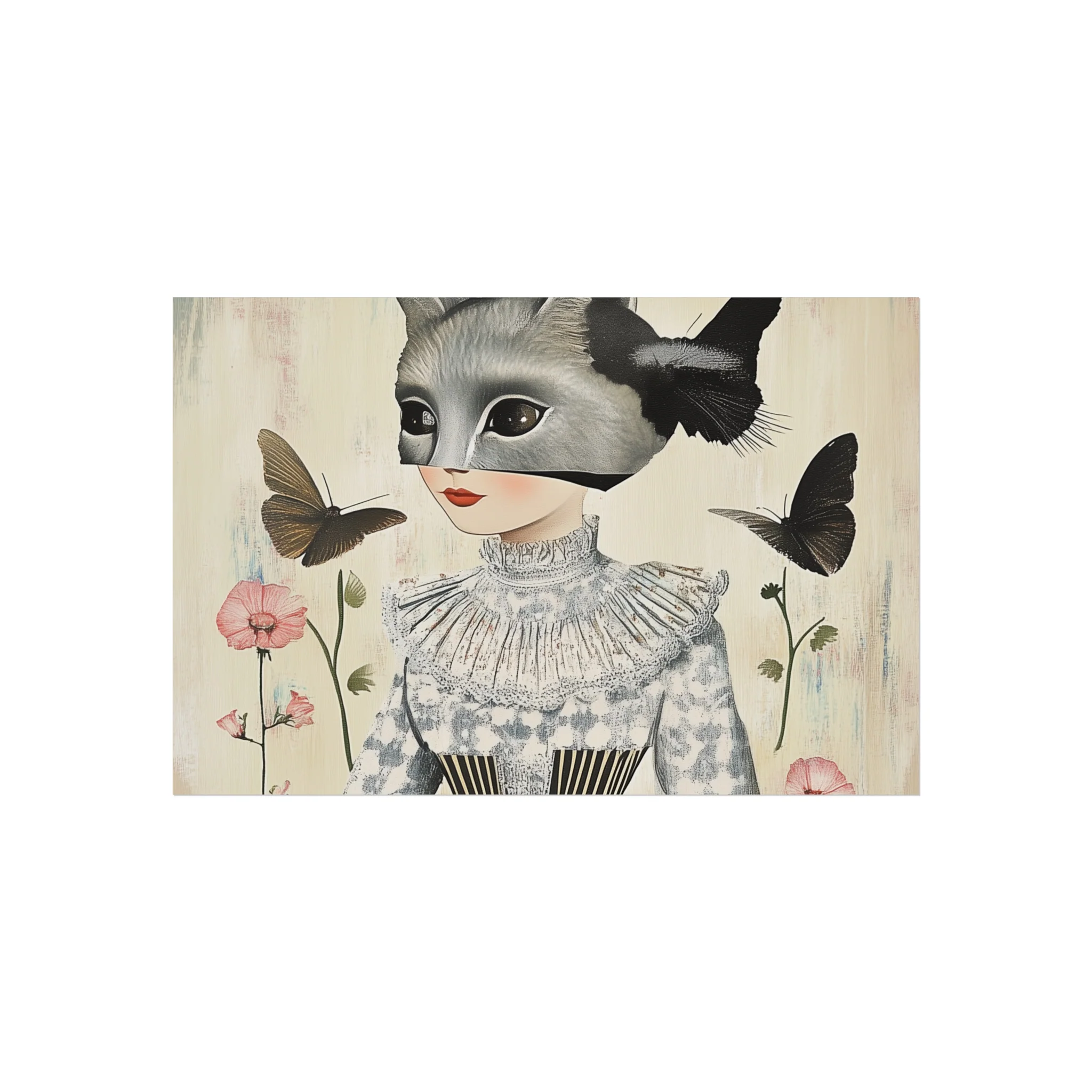 Mysterious Cat Lady Fine Art Poster - Image 7