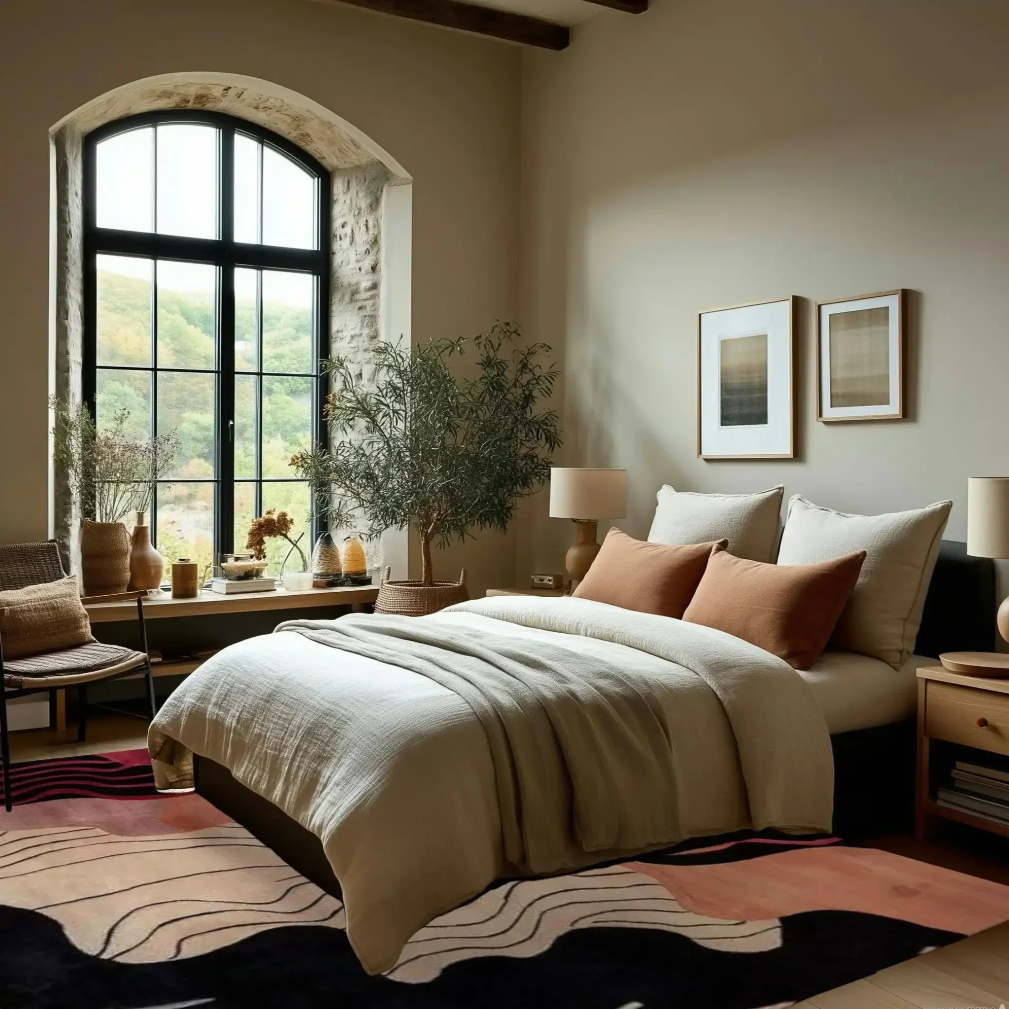 Mystic Flow Hand Tufted Viscose Rug - Image 4