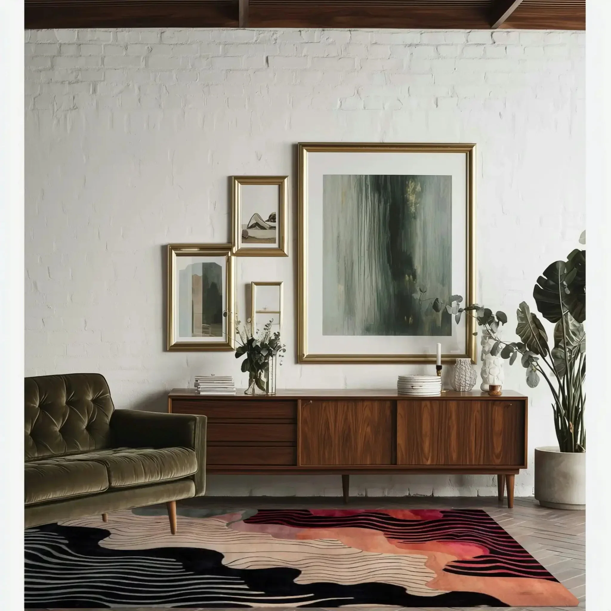 Mystic Flow Hand Tufted Viscose Rug - Image 6