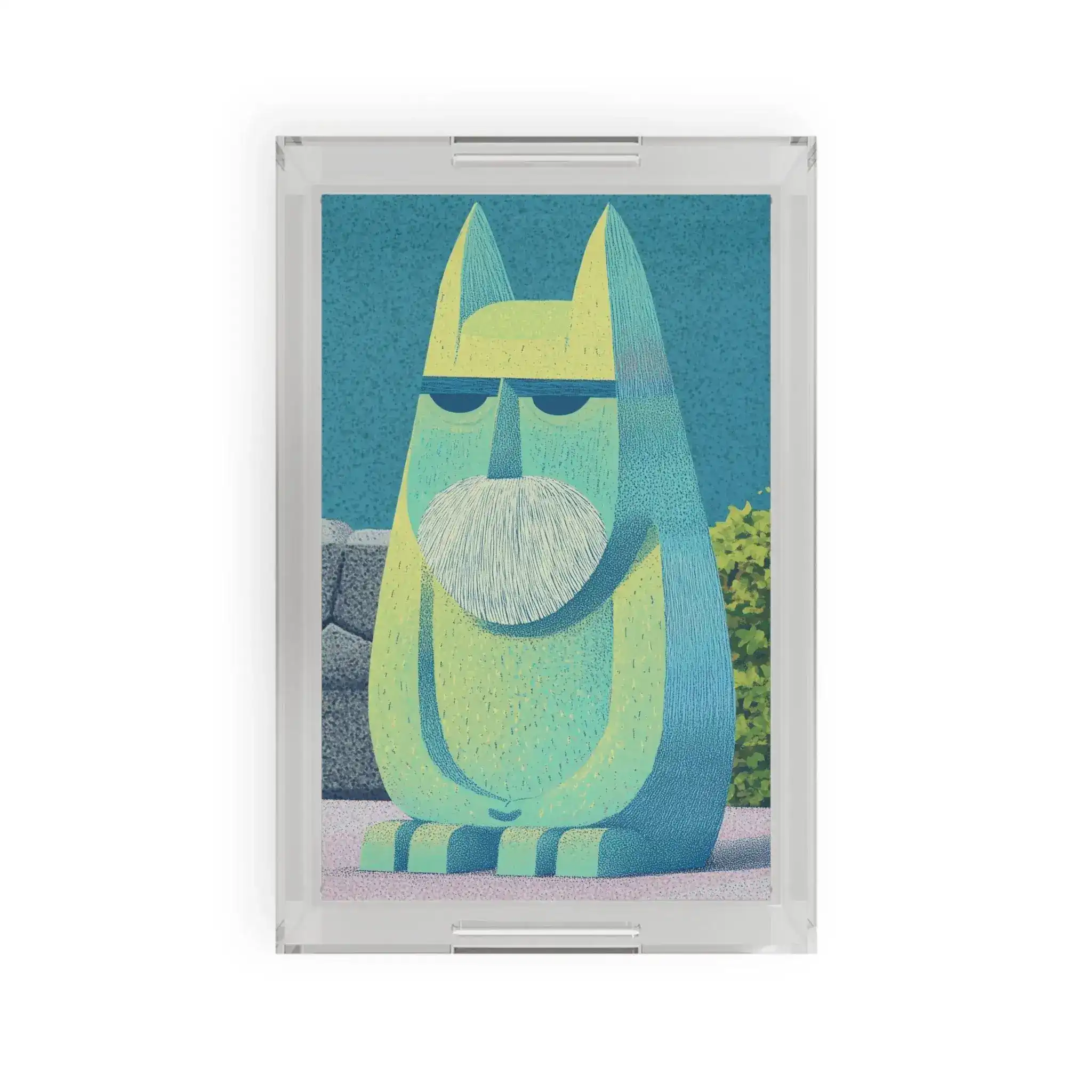 Mystic Guardian Serving Tray – Bold & Whimsical Design