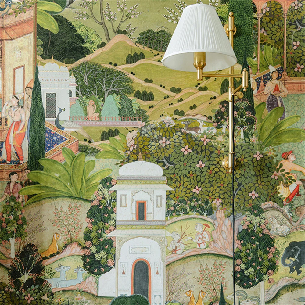 Indian Mythology Scene Mural - Image 5