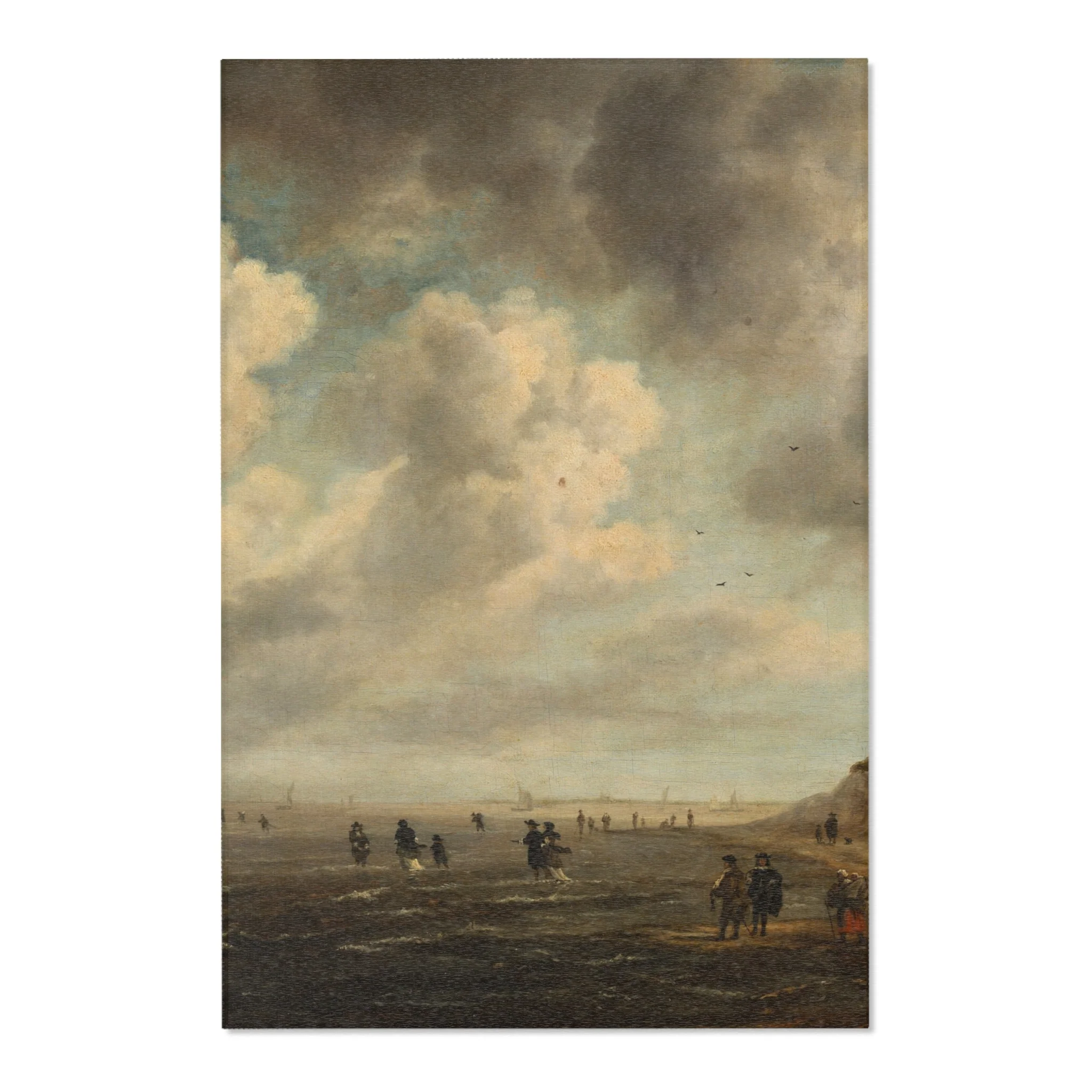 Naar Jacob van Ruisdael - Beach View - 154 - Mauritshuis | Area Rug - Image 3