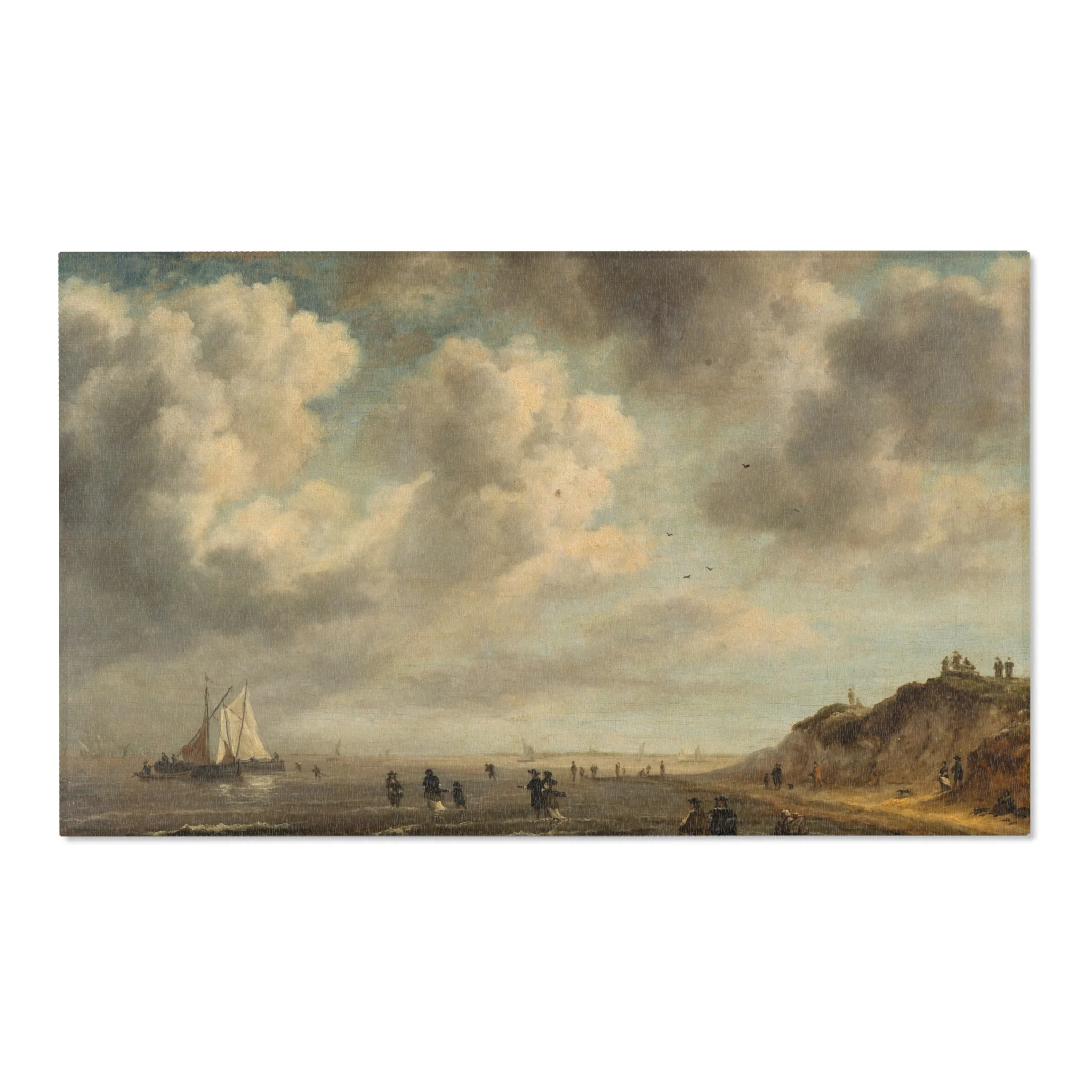 Naar Jacob van Ruisdael - Beach View - 154 - Mauritshuis | Area Rug - Image 5