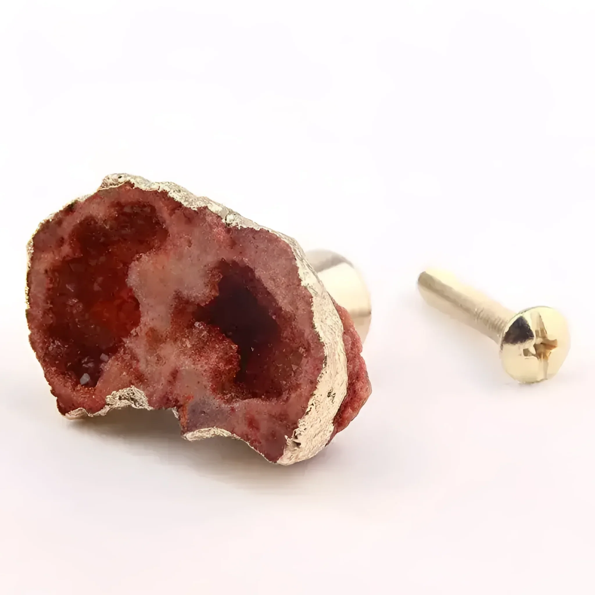 Natural Stone Brass Door Knob - Image 10