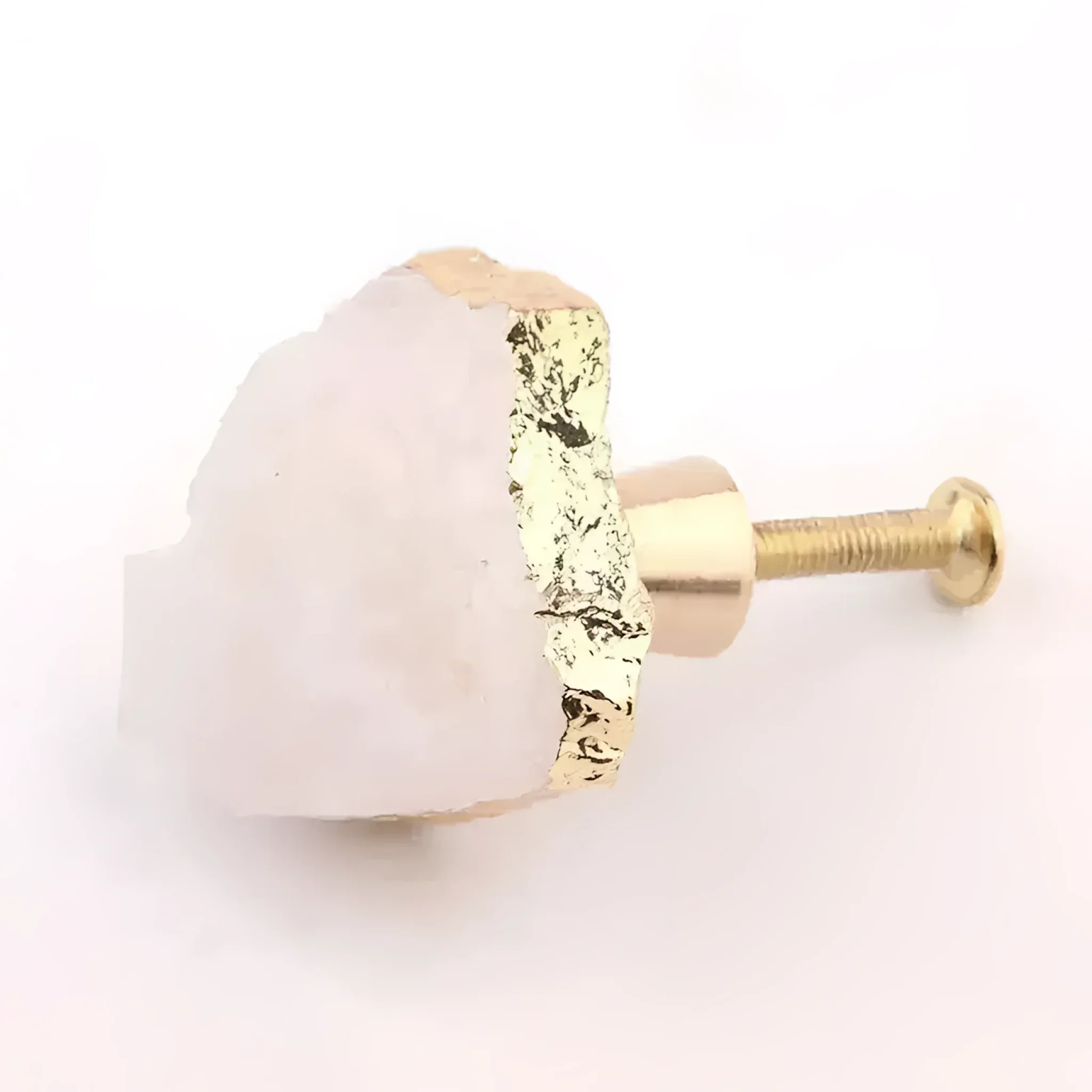 Natural Stone Brass Door Knob - Image 4