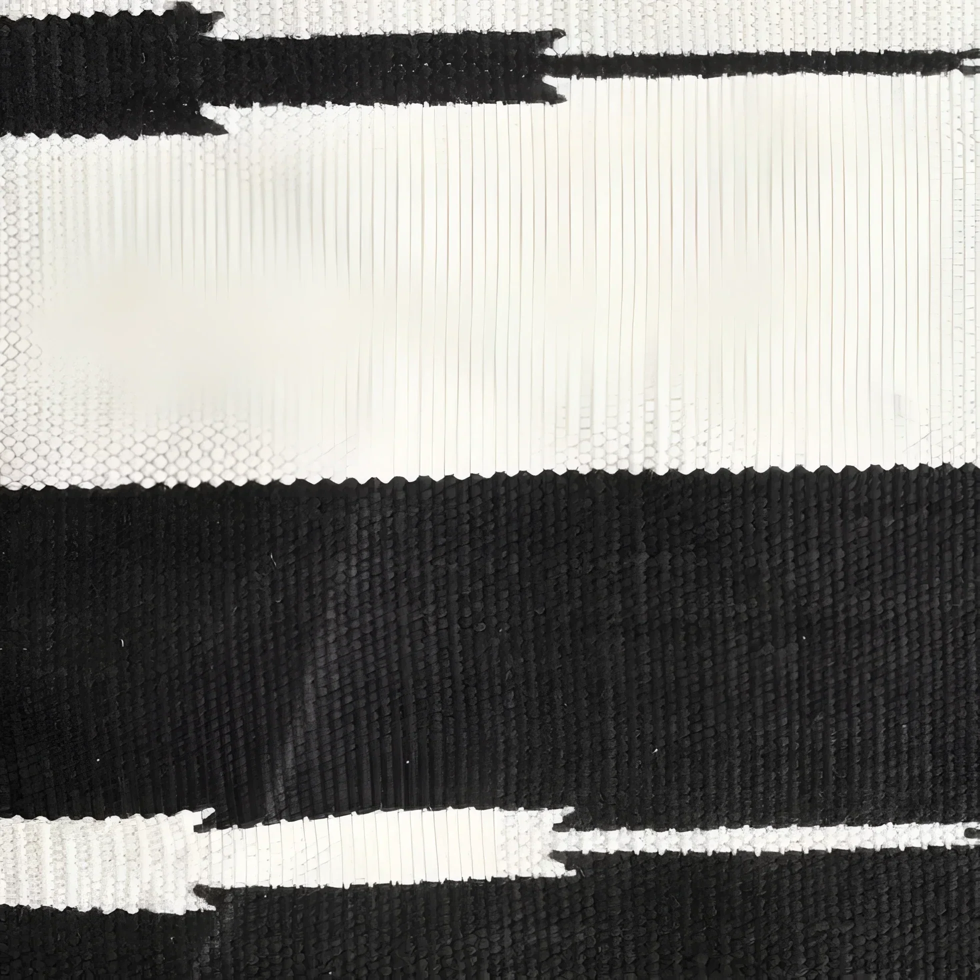 Natural Vegetable Dyed Indian Dhurrie Reversible Cotton Rug - Black - Image 4