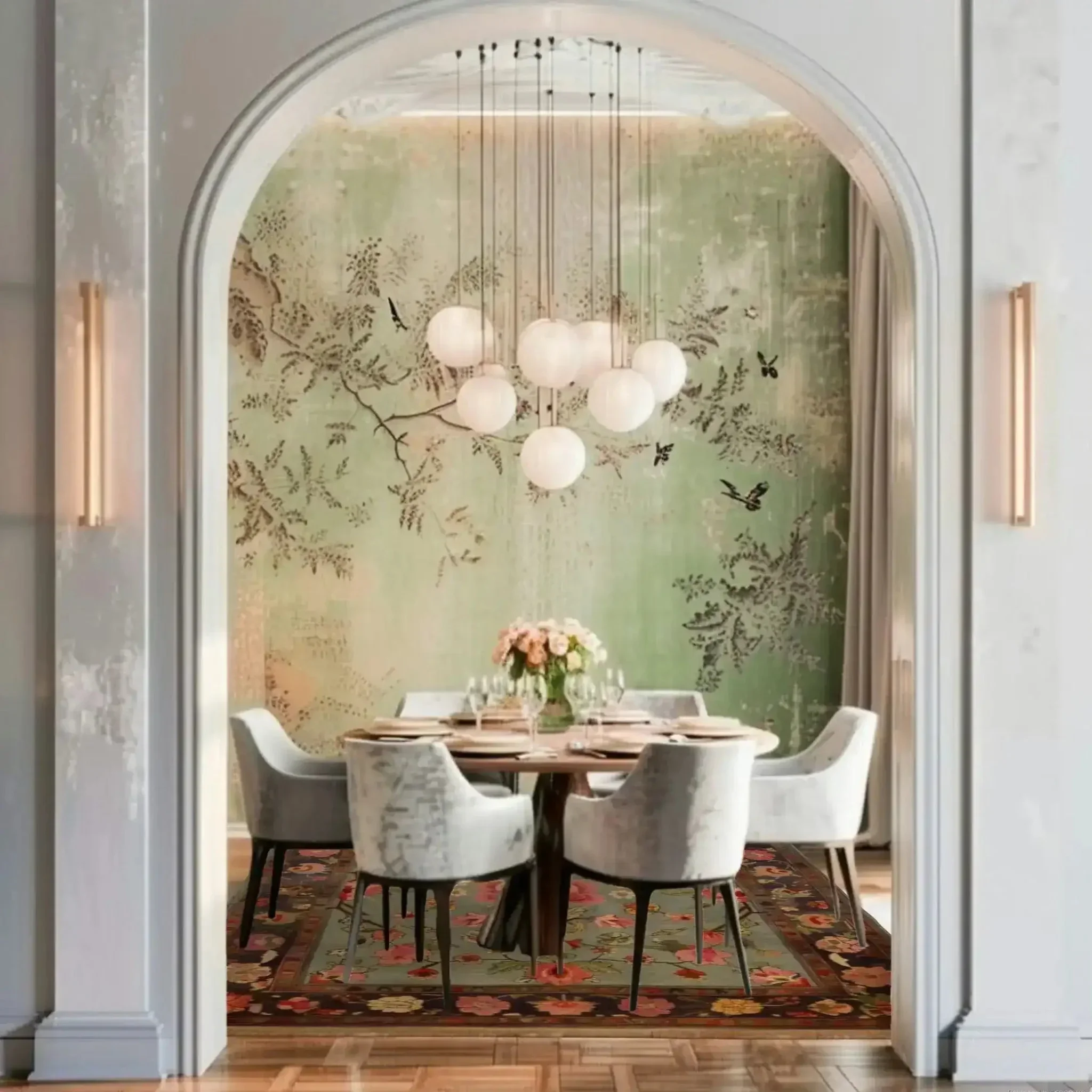 Nature's Elegance Hand Knotted Area Rug - Image 2