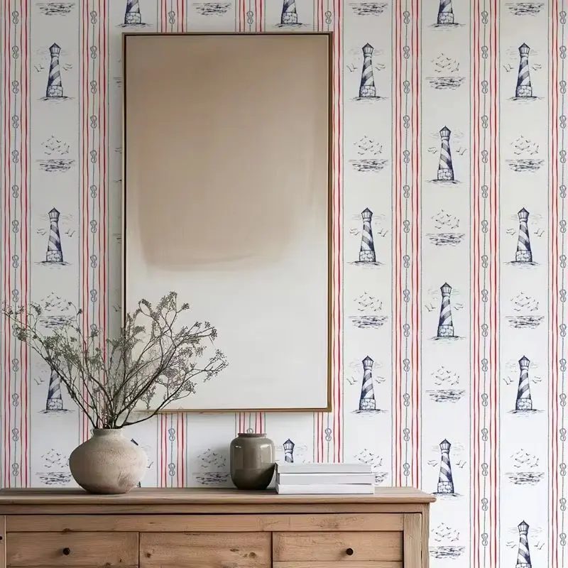 Nautical Rope Stripe Wallpaper - Image 2