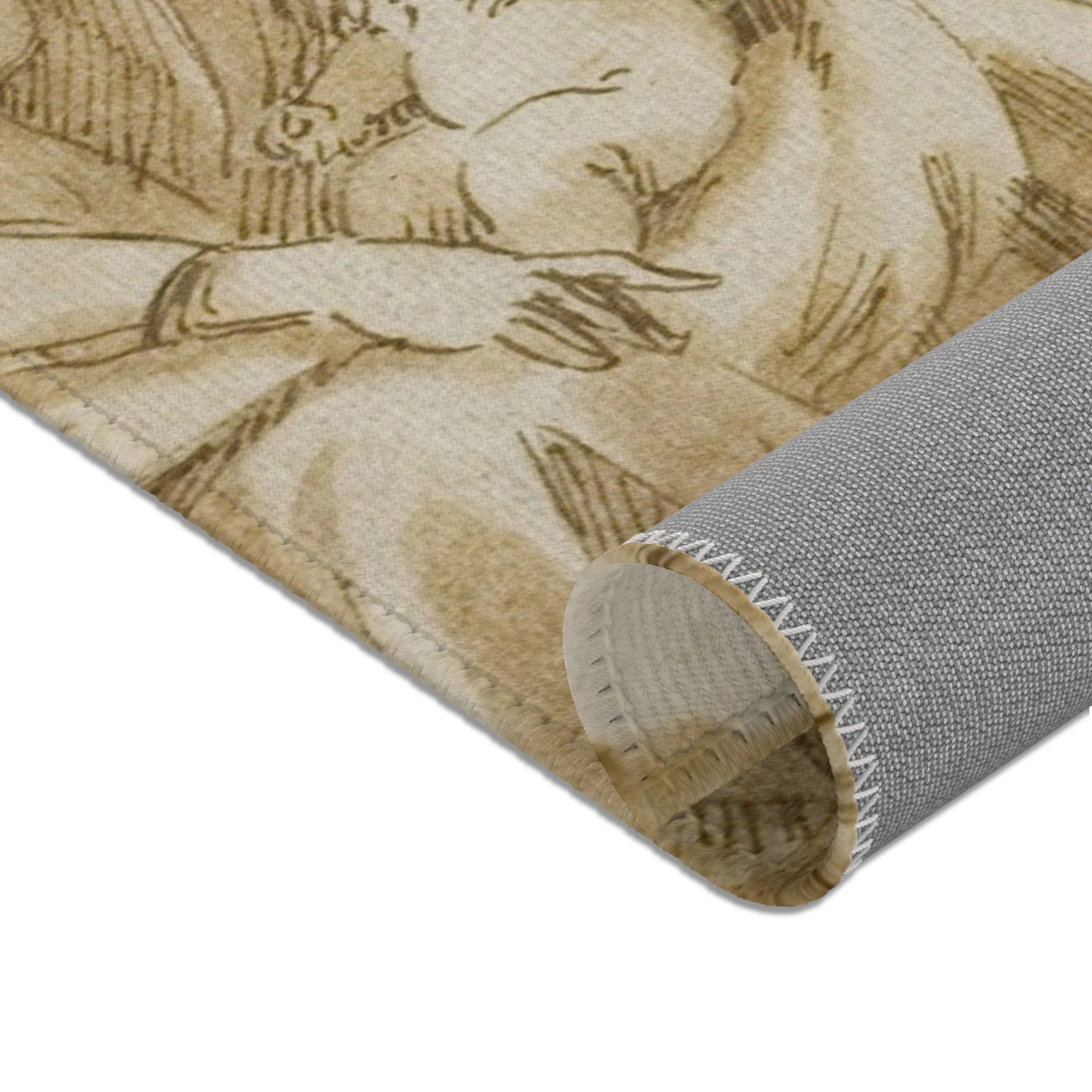 Nicolas Poussin - Adoration of the Shepherds | Area Rug - Image 10