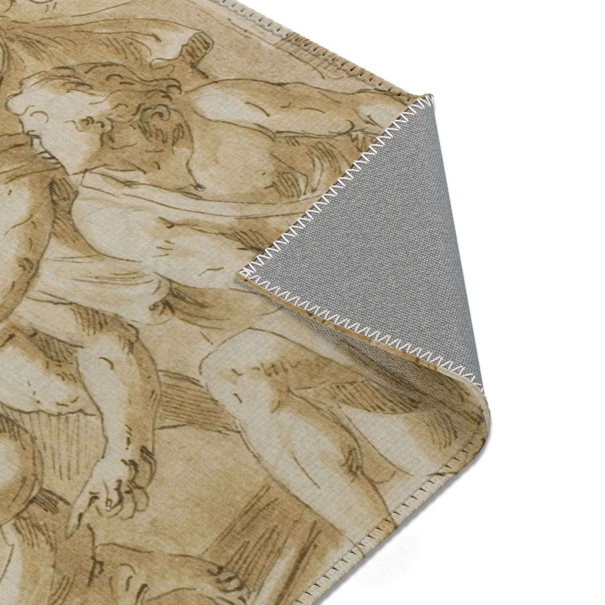 Nicolas Poussin - Adoration of the Shepherds | Area Rug - Image 15