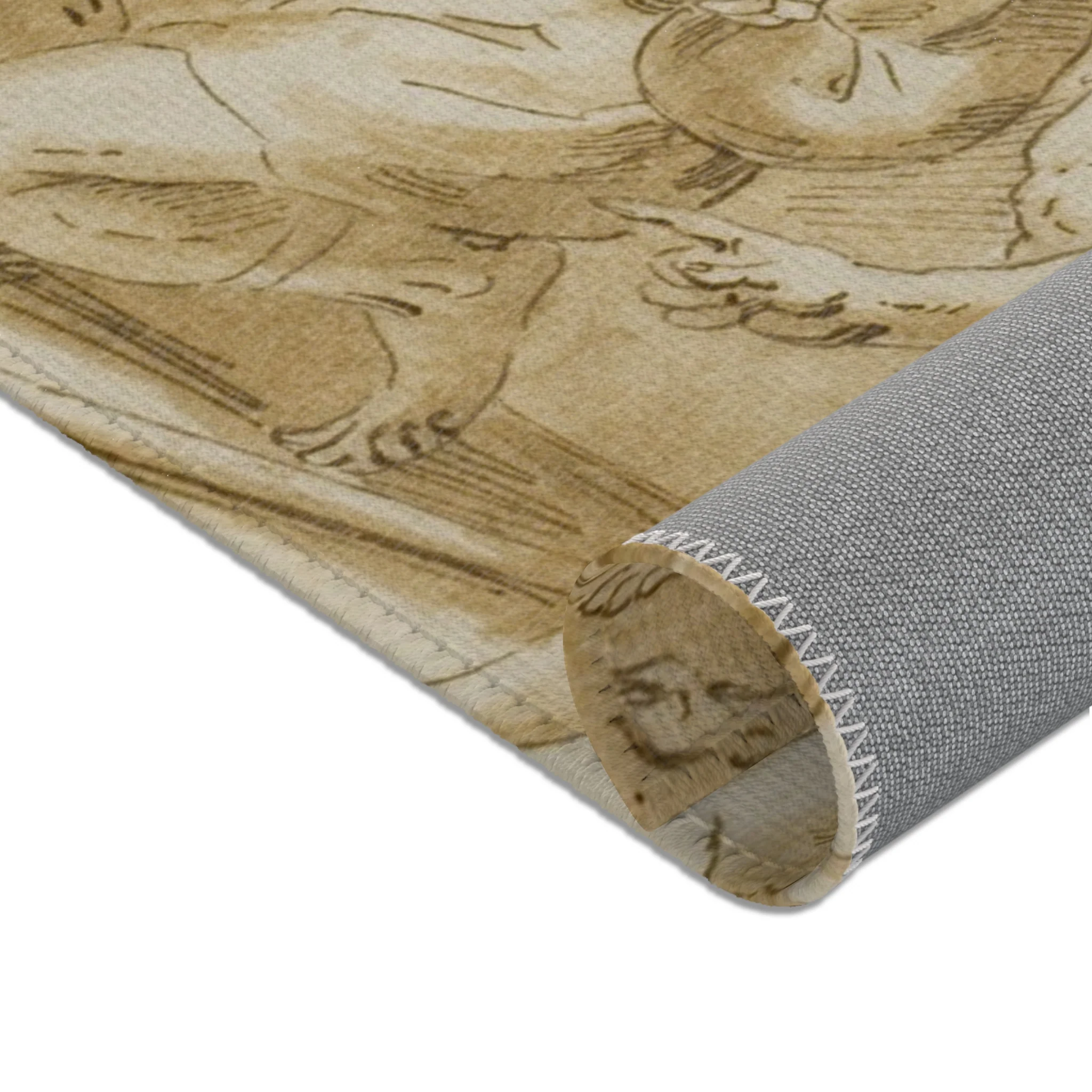 Nicolas Poussin - Adoration of the Shepherds | Area Rug - Image 16