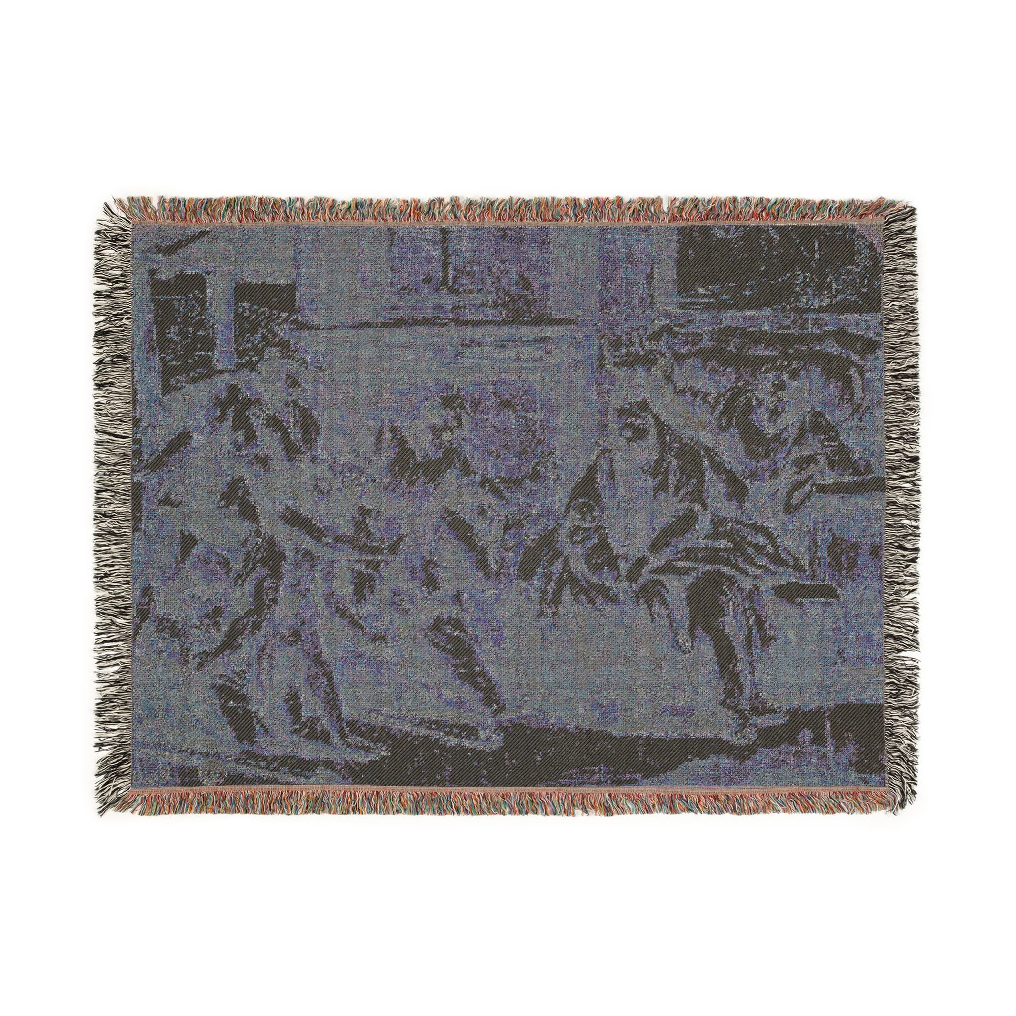 Nicolas Poussin - Adoration of the Shepherds | Woven Tapestry Blanket - Image 12