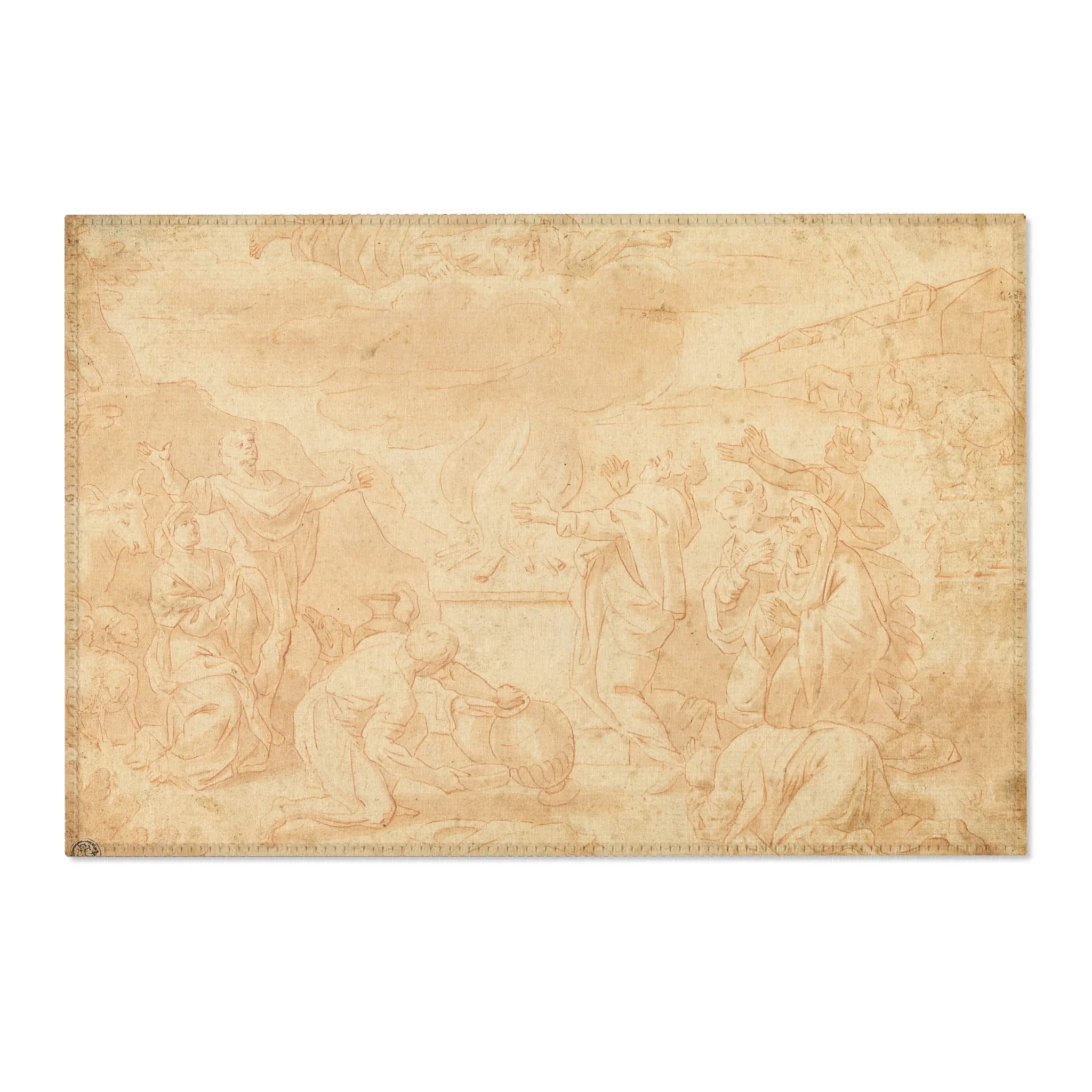 Nicolas Poussin - Noah's Sacrifice | Area Rug - Image 4
