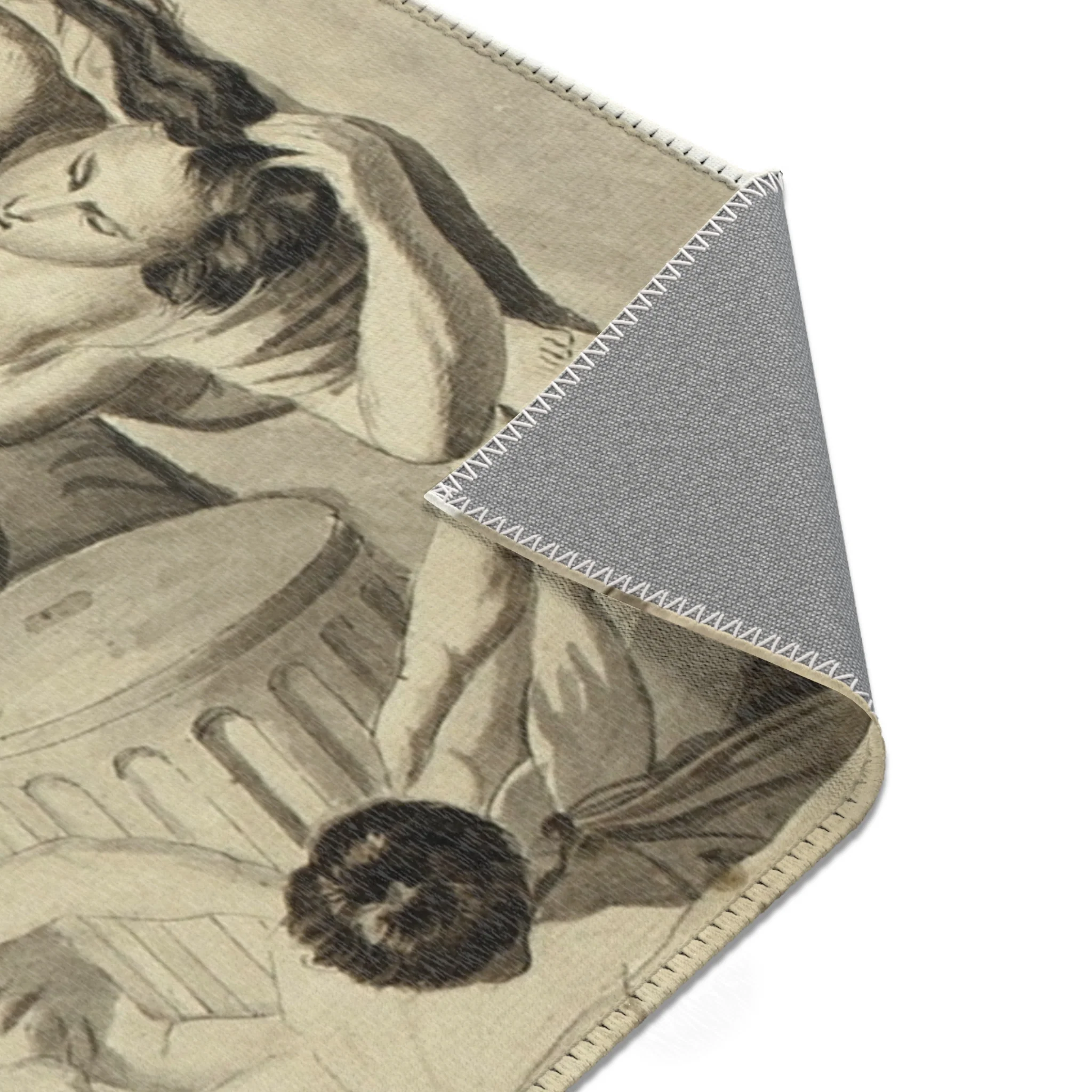 Nicolas Poussin - Plague of Ashdod | Area Rug - Image 11