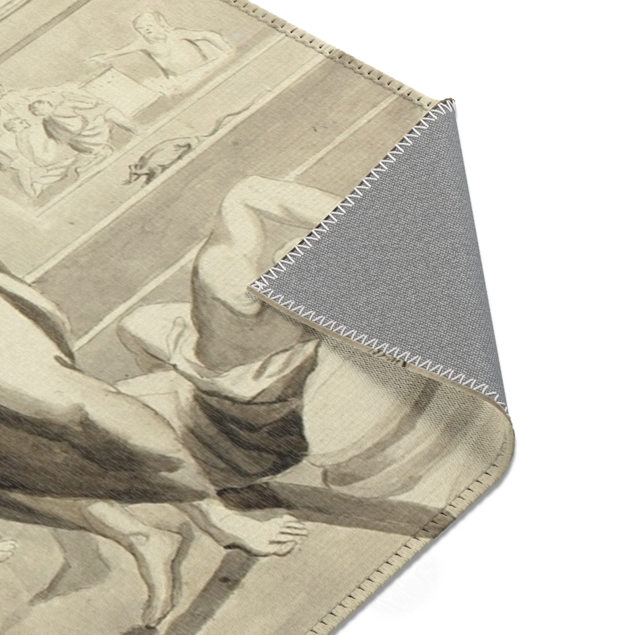 Nicolas Poussin - Plague of Ashdod | Area Rug - Image 17