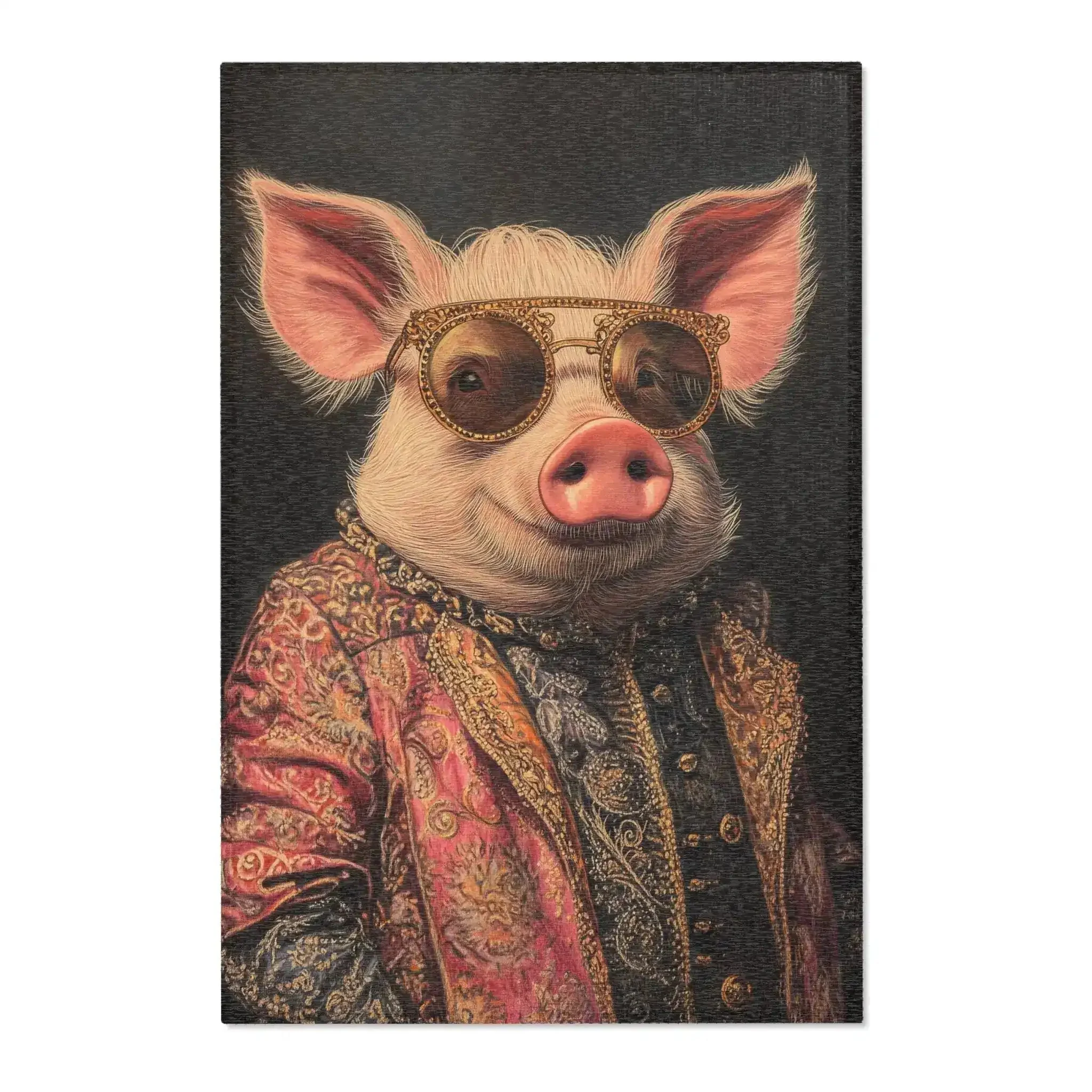 Noble Swine Opulent Pig Accent Rug - Image 2