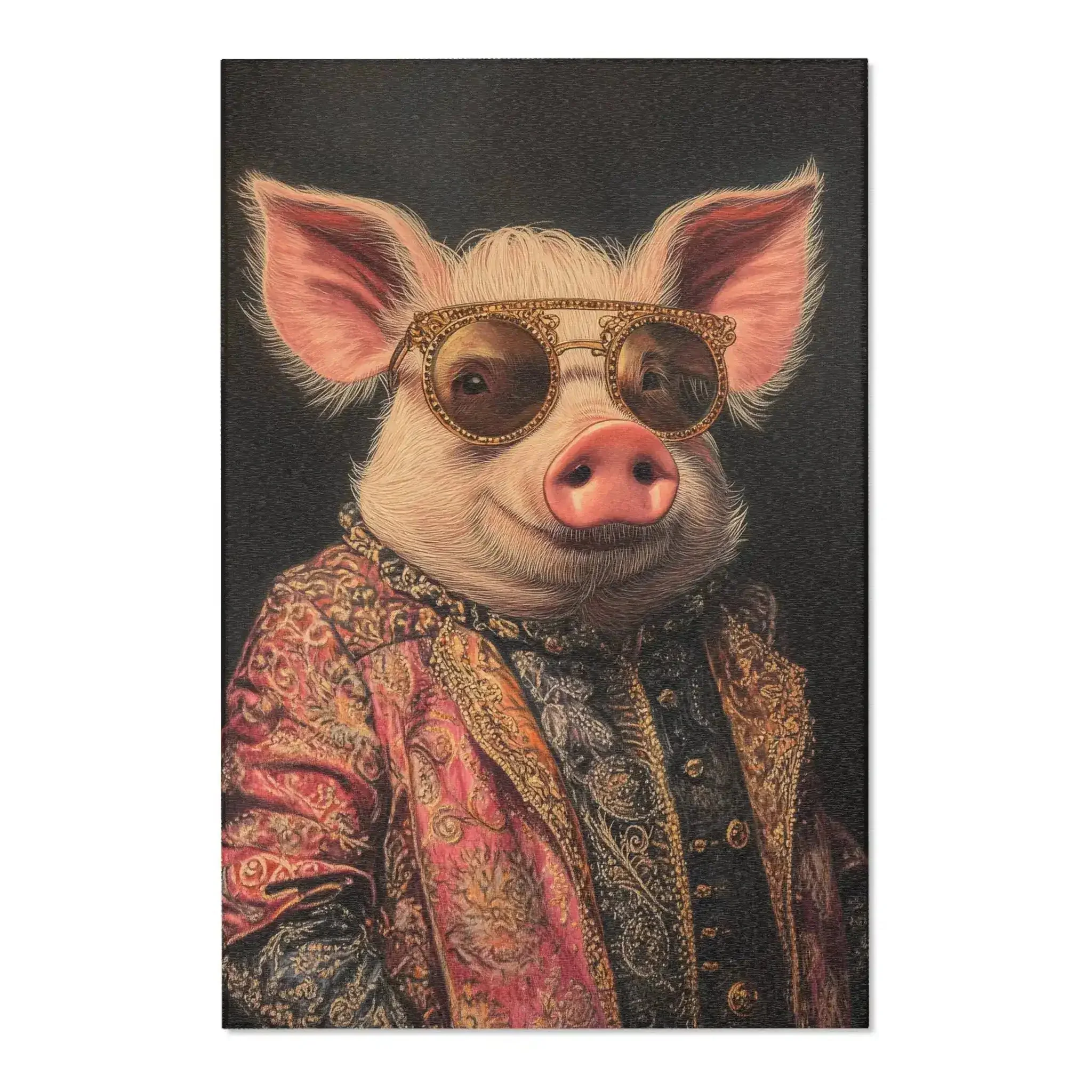 Noble Swine Opulent Pig Accent Rug - Image 3