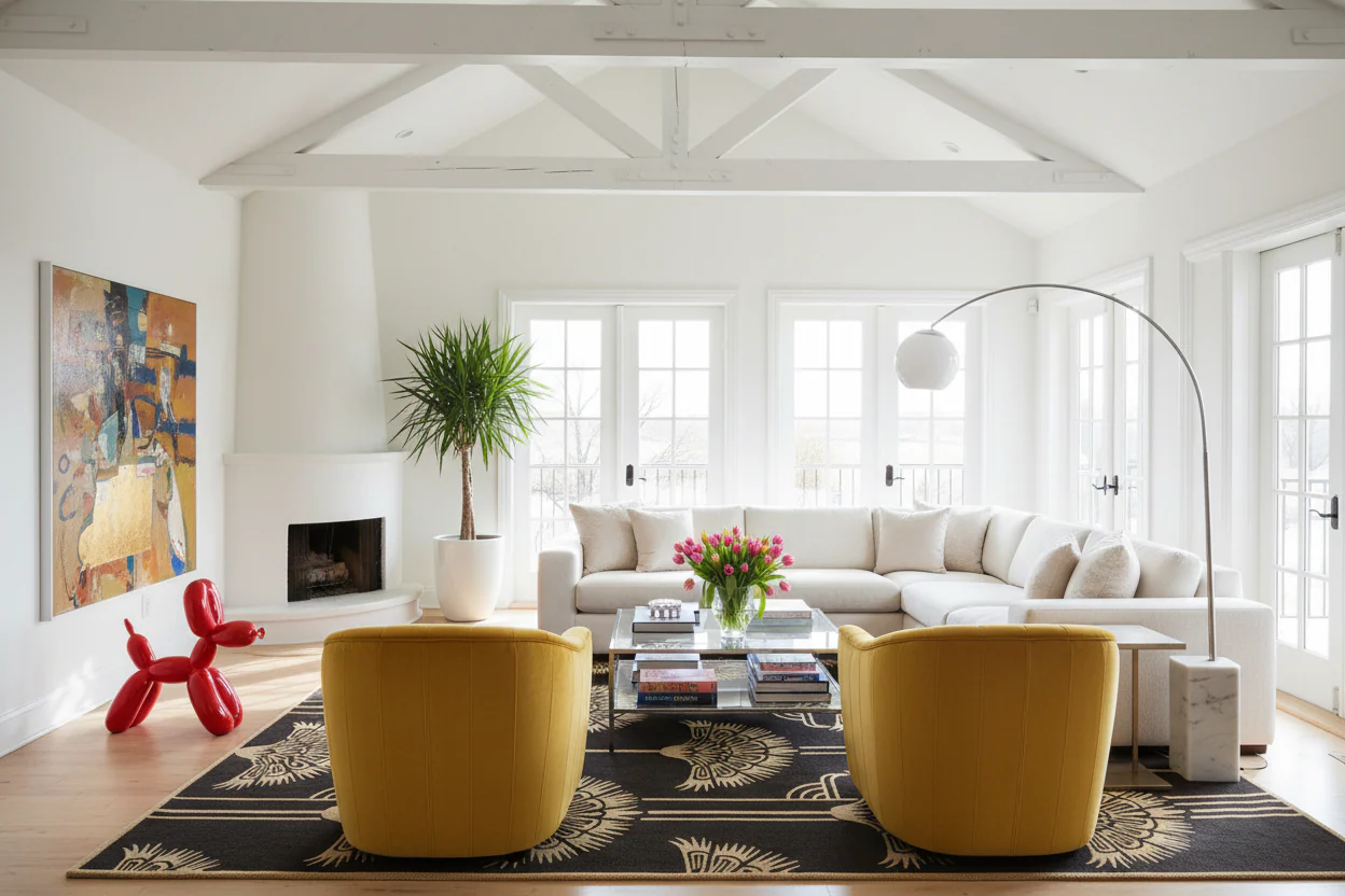 Obsidian Gilded Bloom Hand Tufted Wool Rug - Image 3
