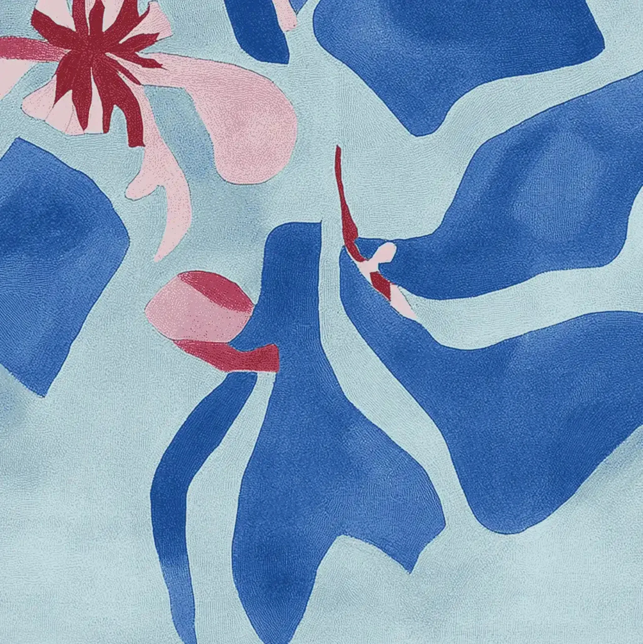 Ocean Bloom Dance Hand Tufted Rug - Image 4