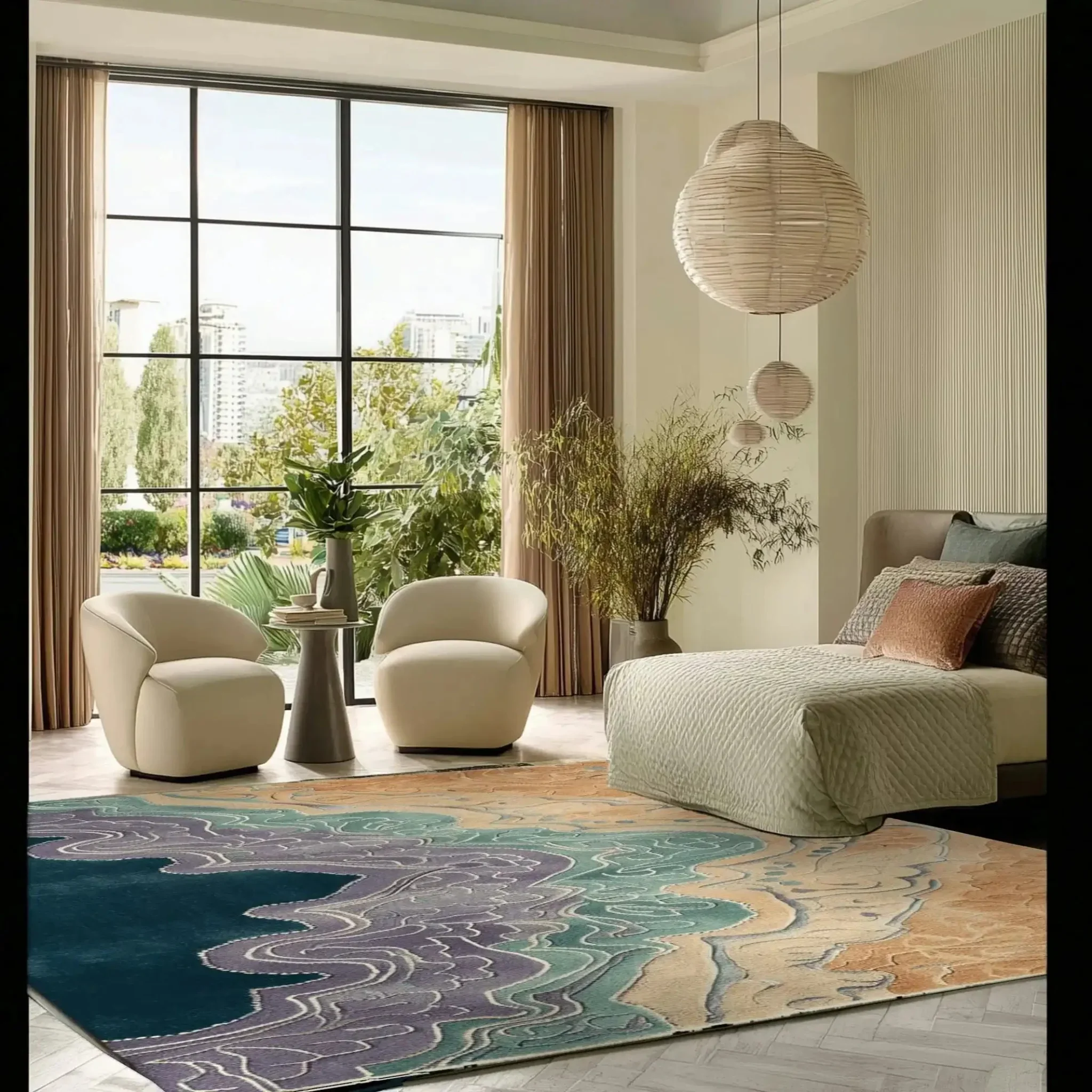 Ocean's Embrace Hand Tufted Rug - Image 4