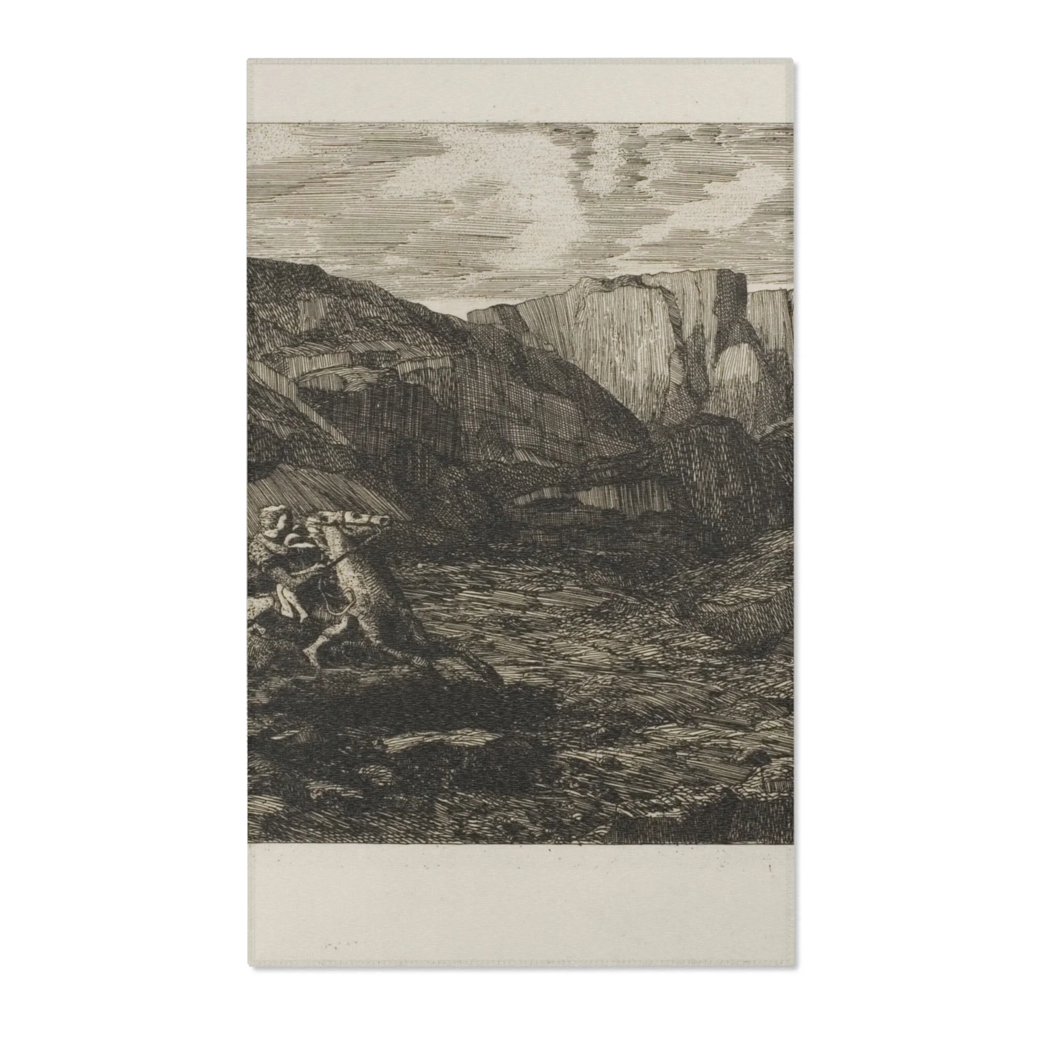 Odilon Redon - Fear | Area Rug - Image 2