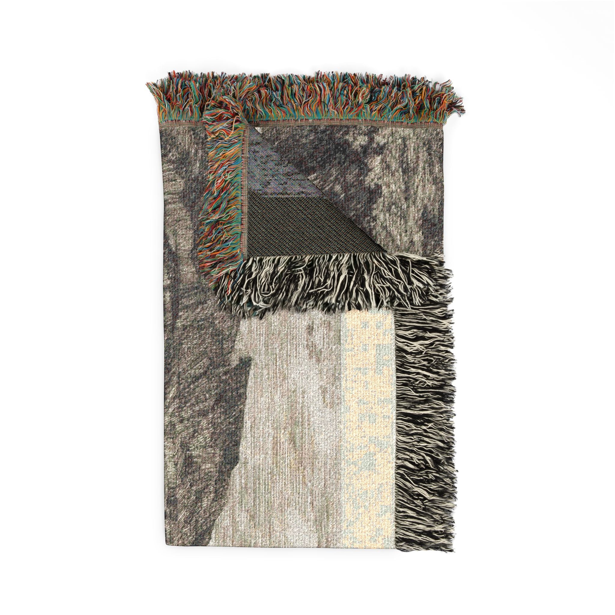Odilon Redon - Fear | Woven Tapestry Blanket - Image 5