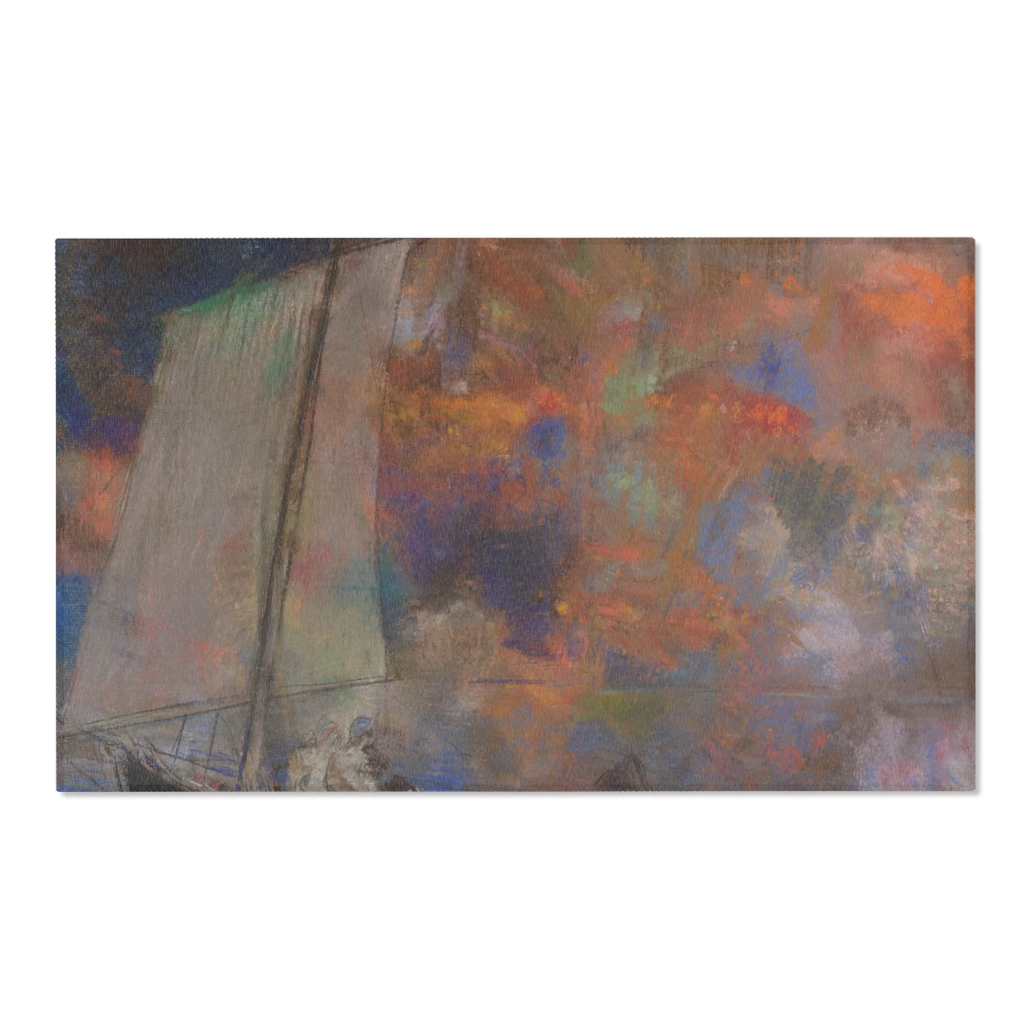 Odilon Redon - Flower Clouds | Area Rug - Image 5