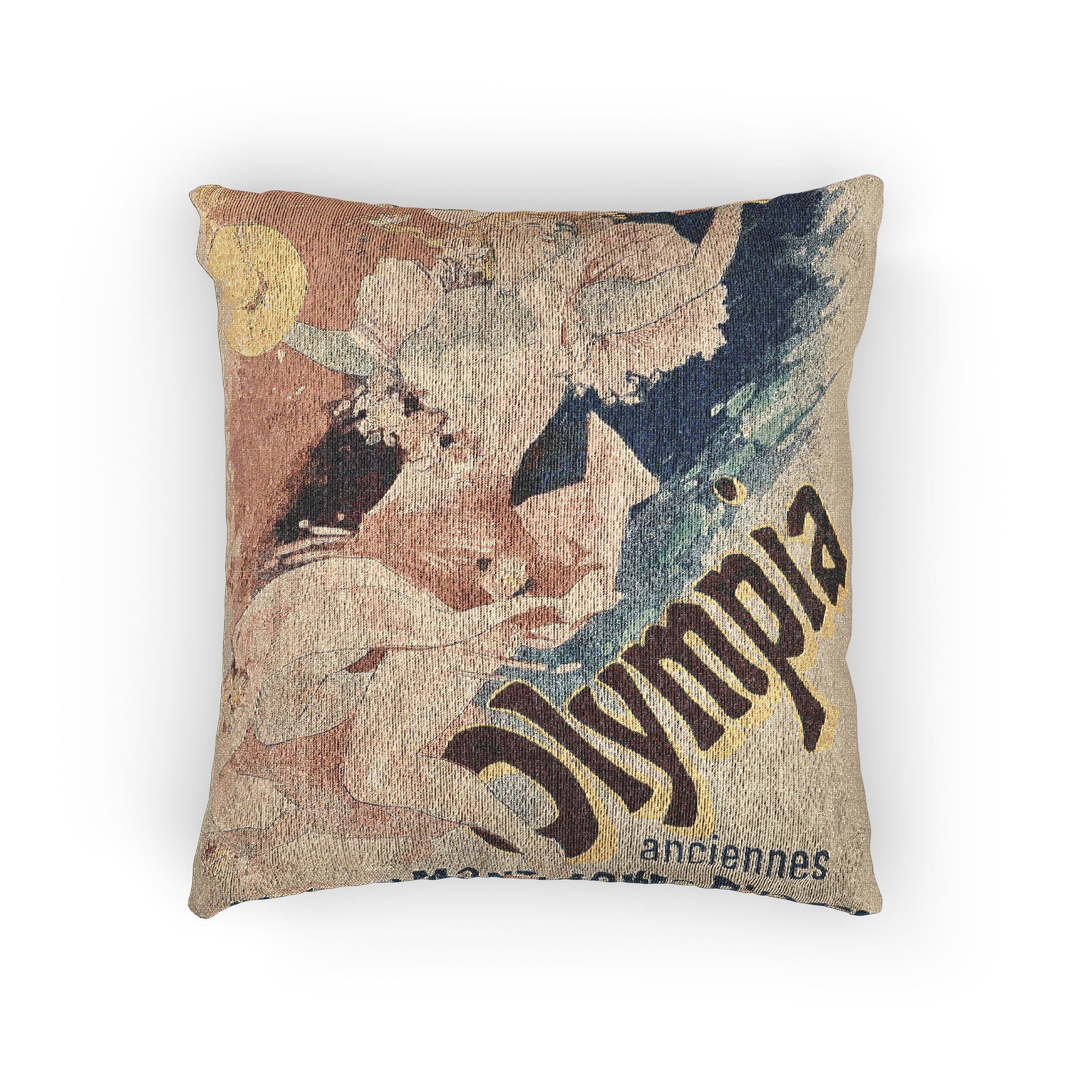 olympia-montagnes-russes-jules-cheret | Woven Pillow