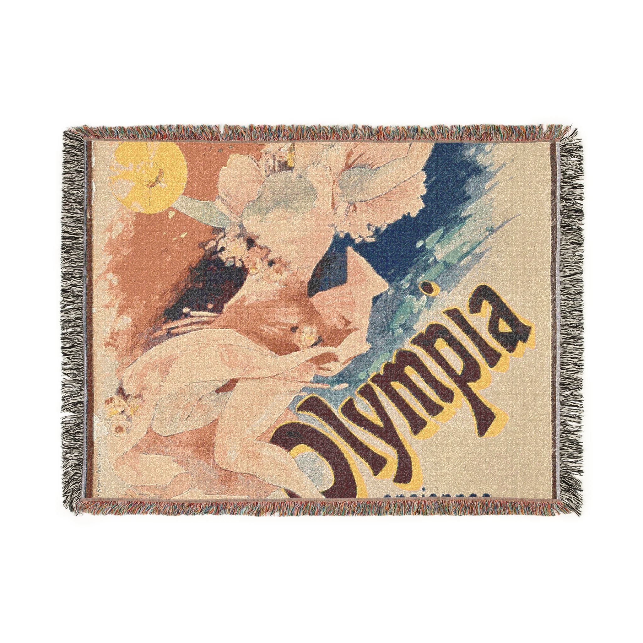 olympia-montagnes-russes-jules-cheret | Woven Tapestry Blanket - Image 10