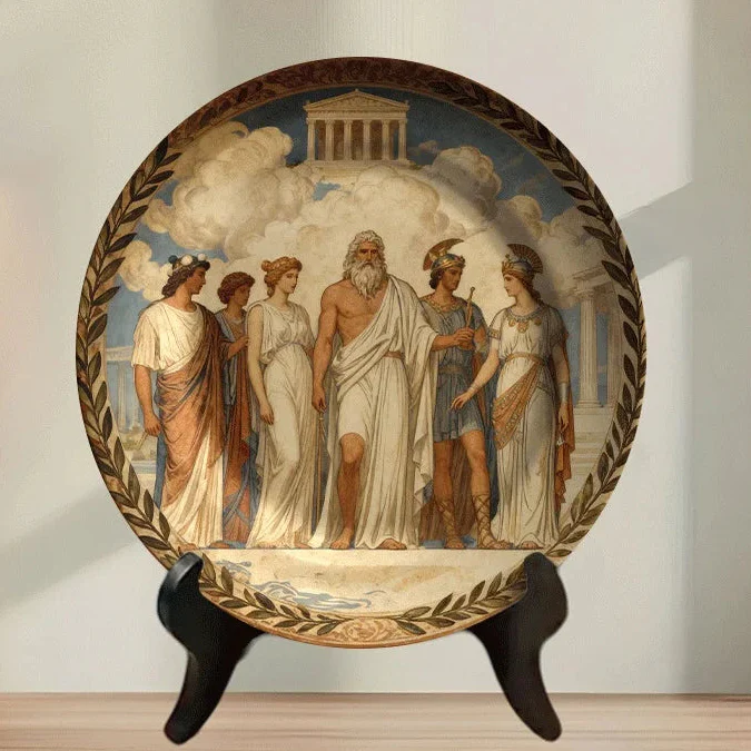 Olympian Gods Greek Mythology Decorative Ceramic Plate - Image 3