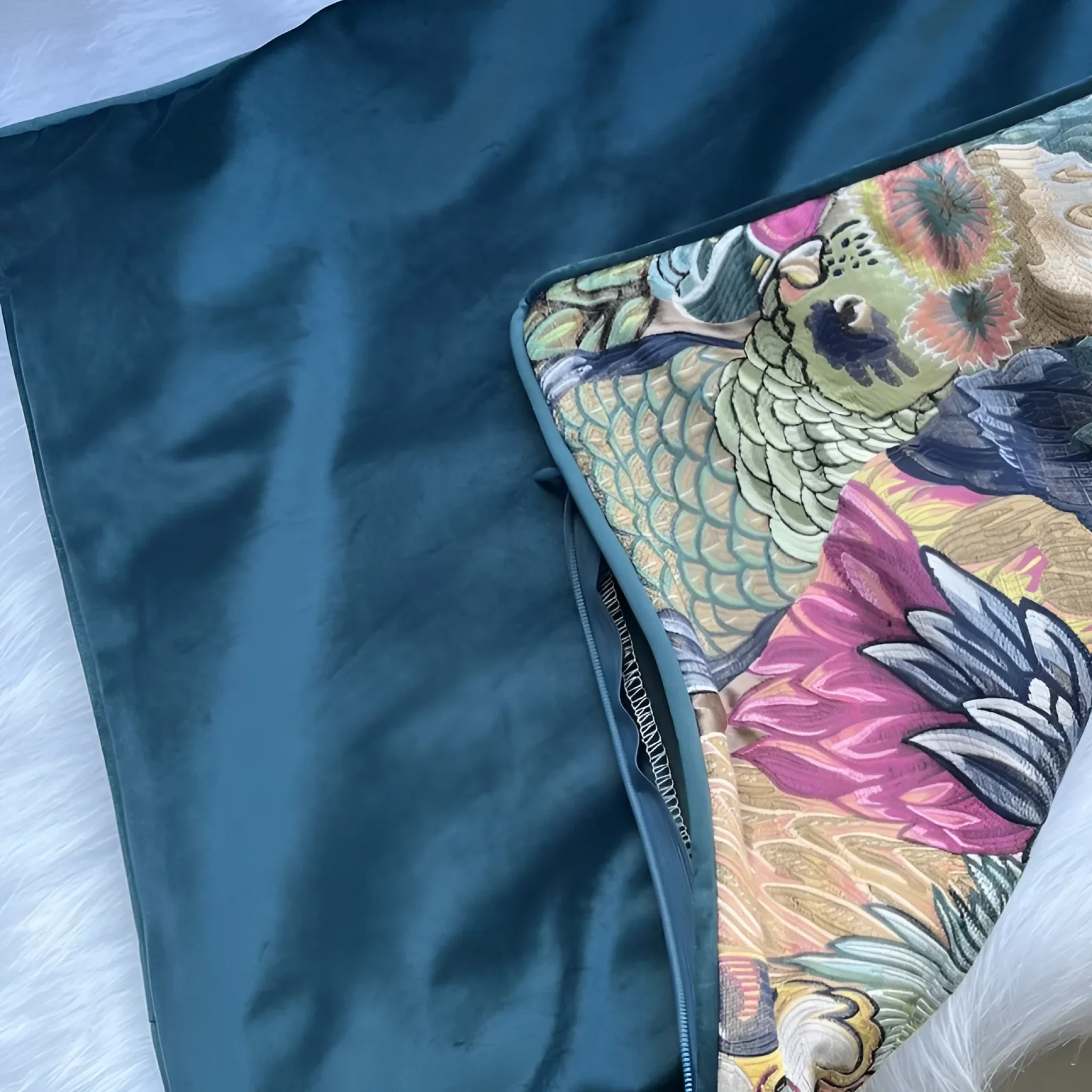 Opulent Jungle Aviary Pillow Cover - Image 5