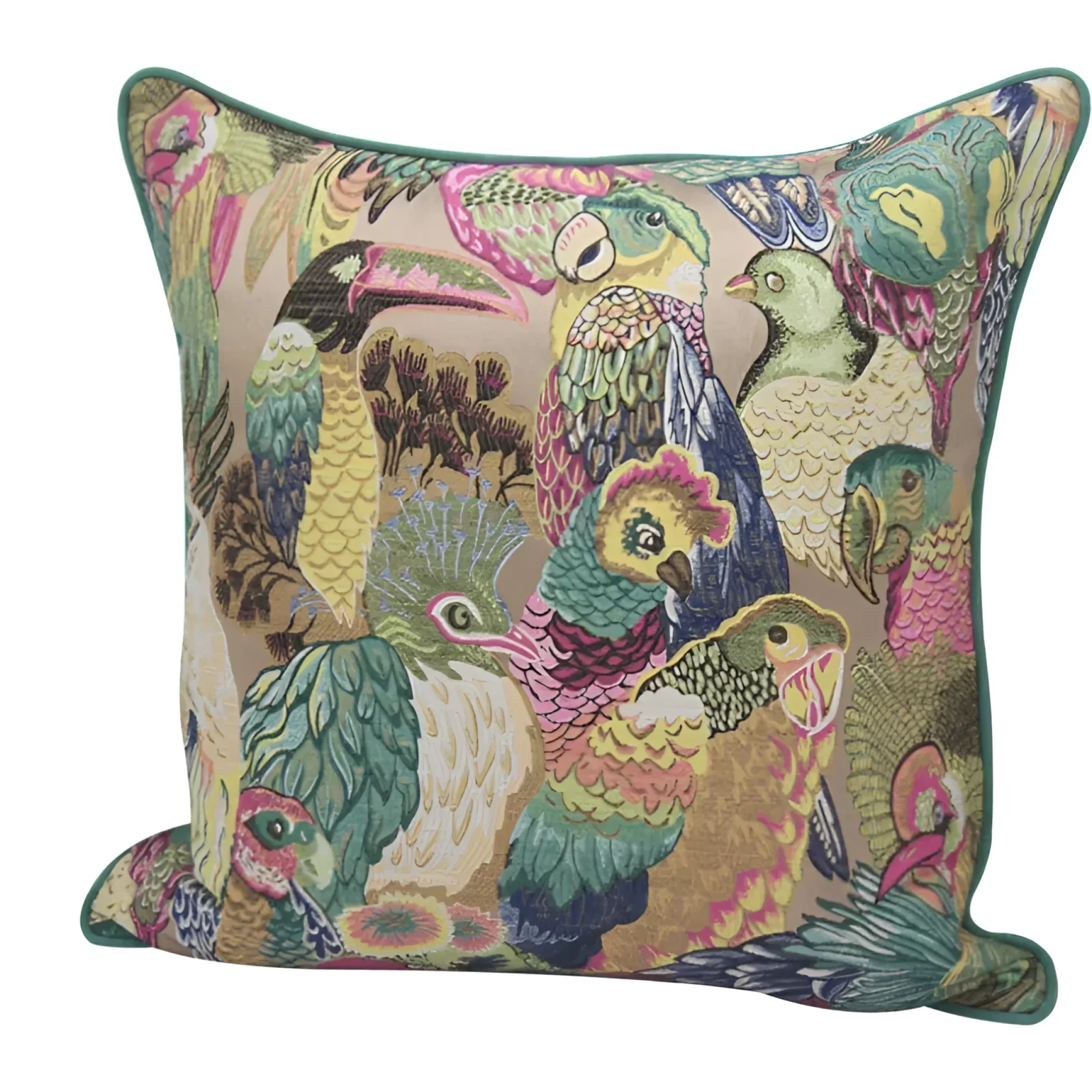 Opulent Jungle Aviary Pillow Cover - Image 8