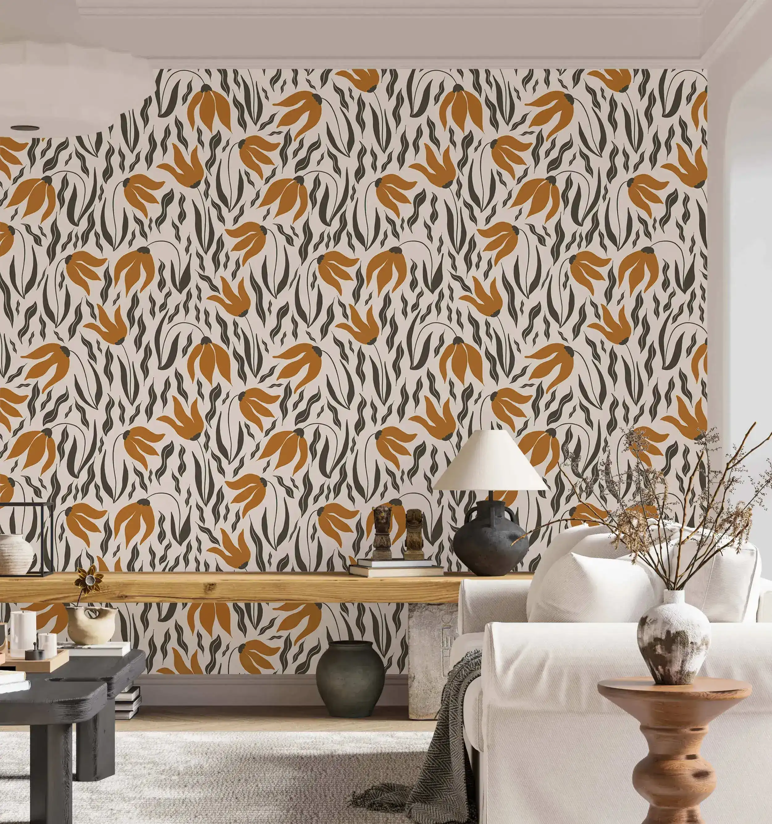 Orange Blossom Symphony Wallpaper - Image 2