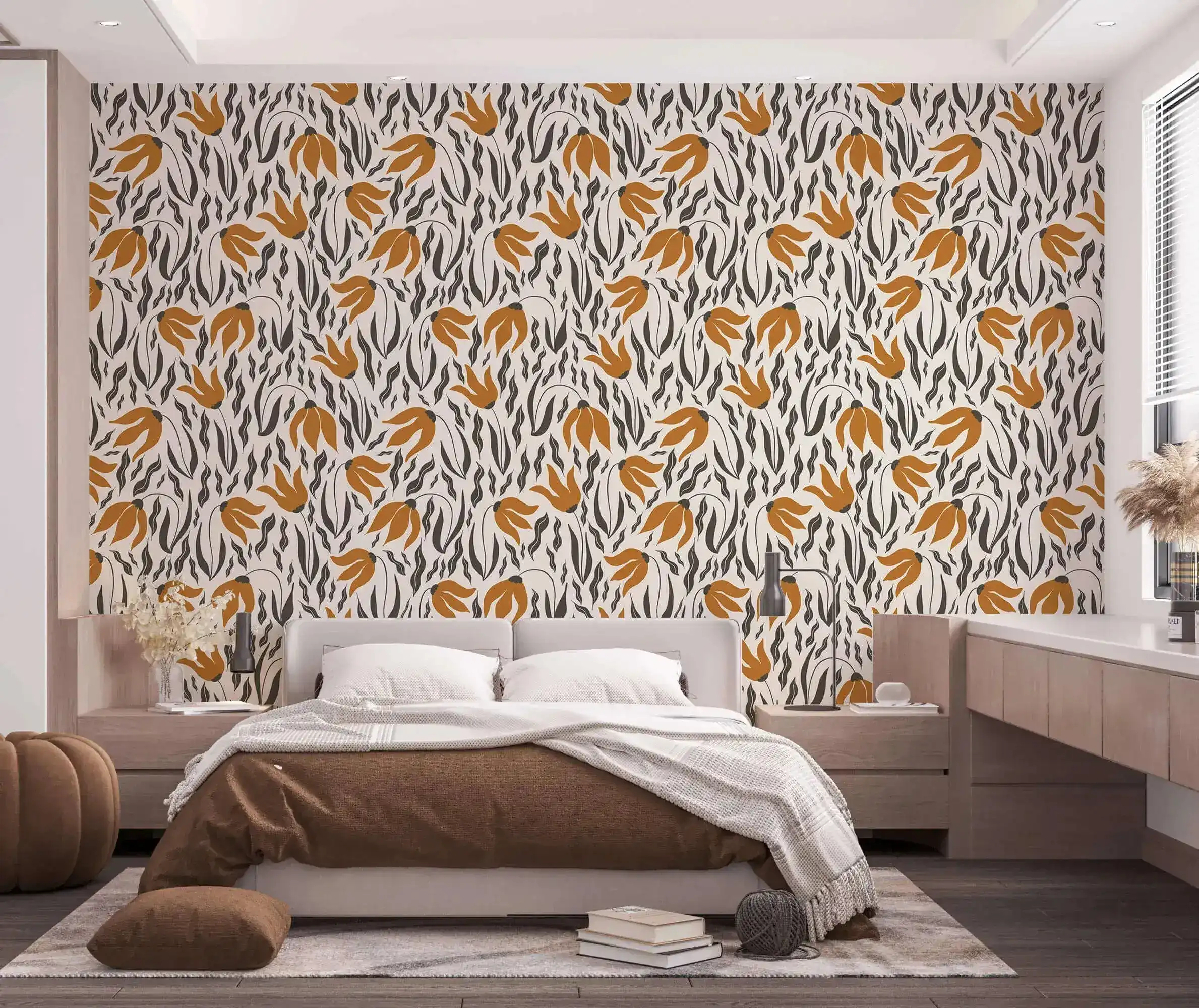 Orange Blossom Symphony Wallpaper - Image 6
