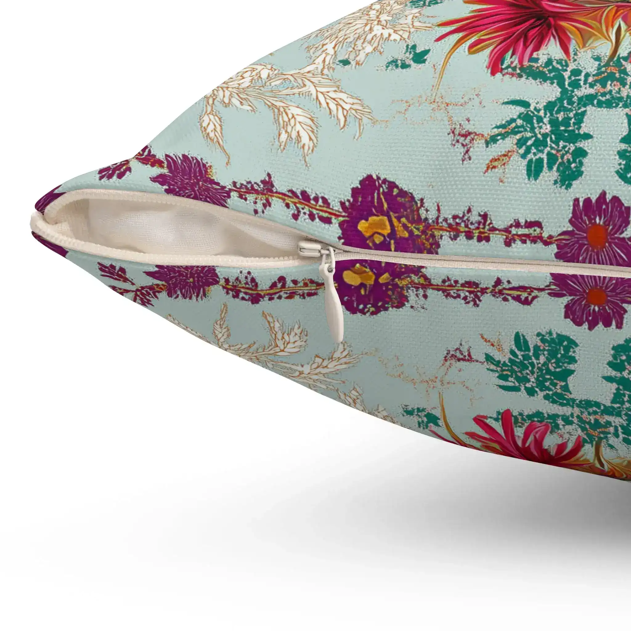 Orchid Oasis Palm Throw Pillow - Image 2