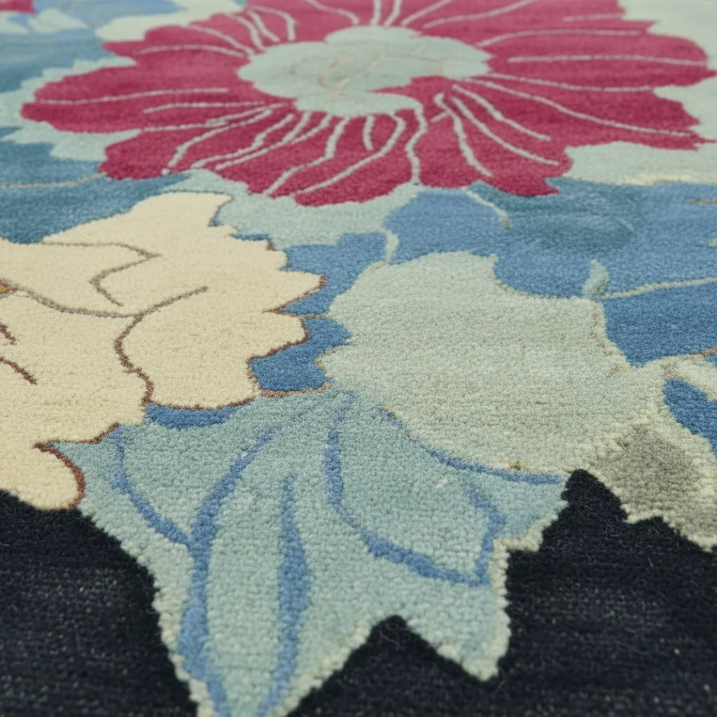 Organic Flame Garden Hand Tufted Rug - Image 3