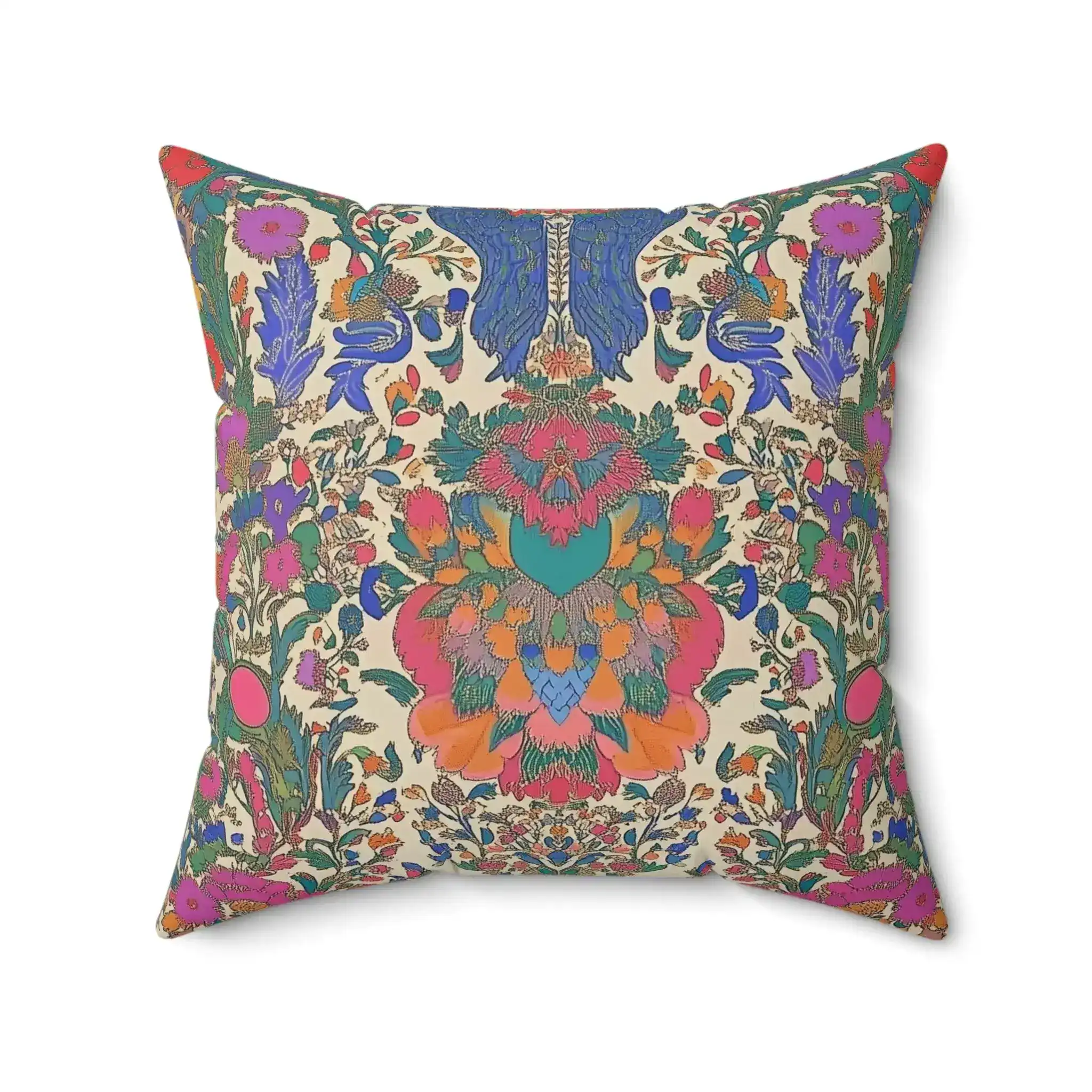 Ornate Garden Tapestry Throw Pillow - Image 6