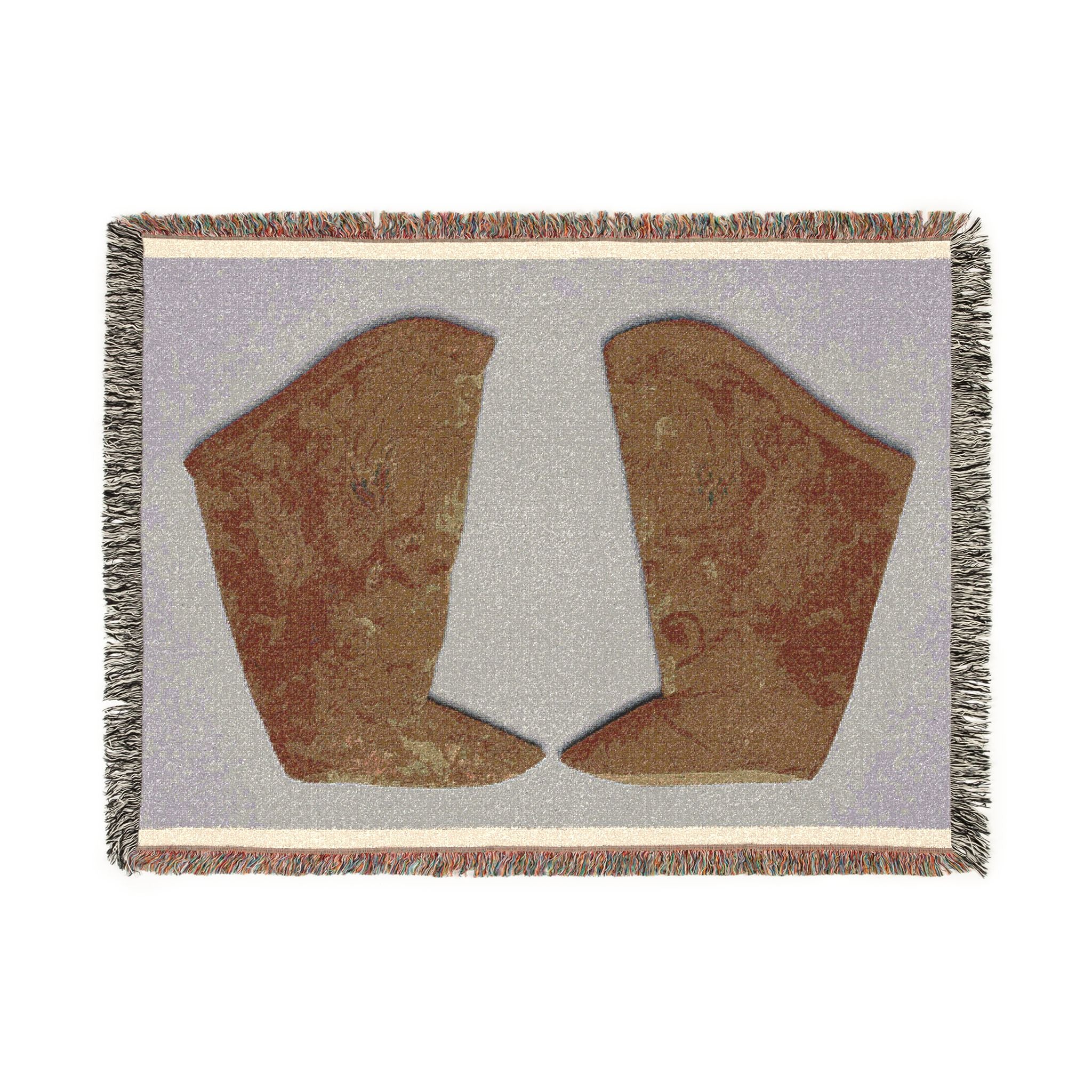 Pair of Boots Woven Throw Blanket - Image 6