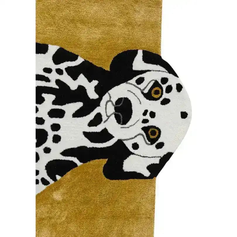 Pair of Doggie Hand Tufted Wool Rug - Mustard - Image 3