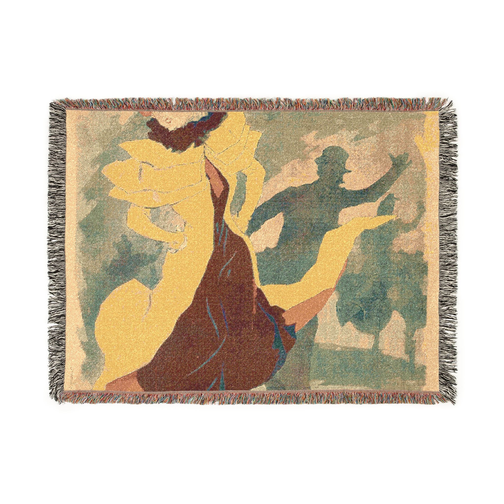 palais-de-glace-ice-rink-jules-cheret | Woven Tapestry Blanket - Image 10