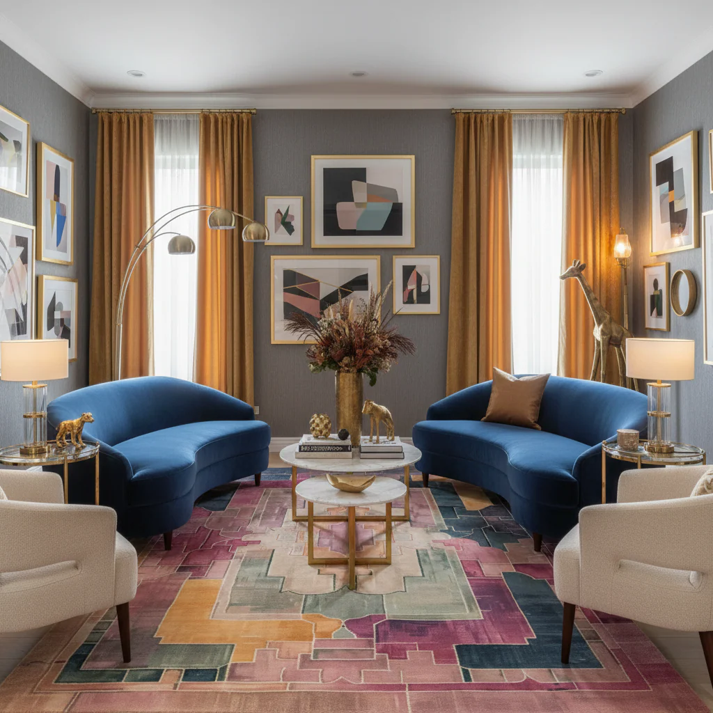 Palatial Mirage Hand Tufted Wool Rug - Image 3