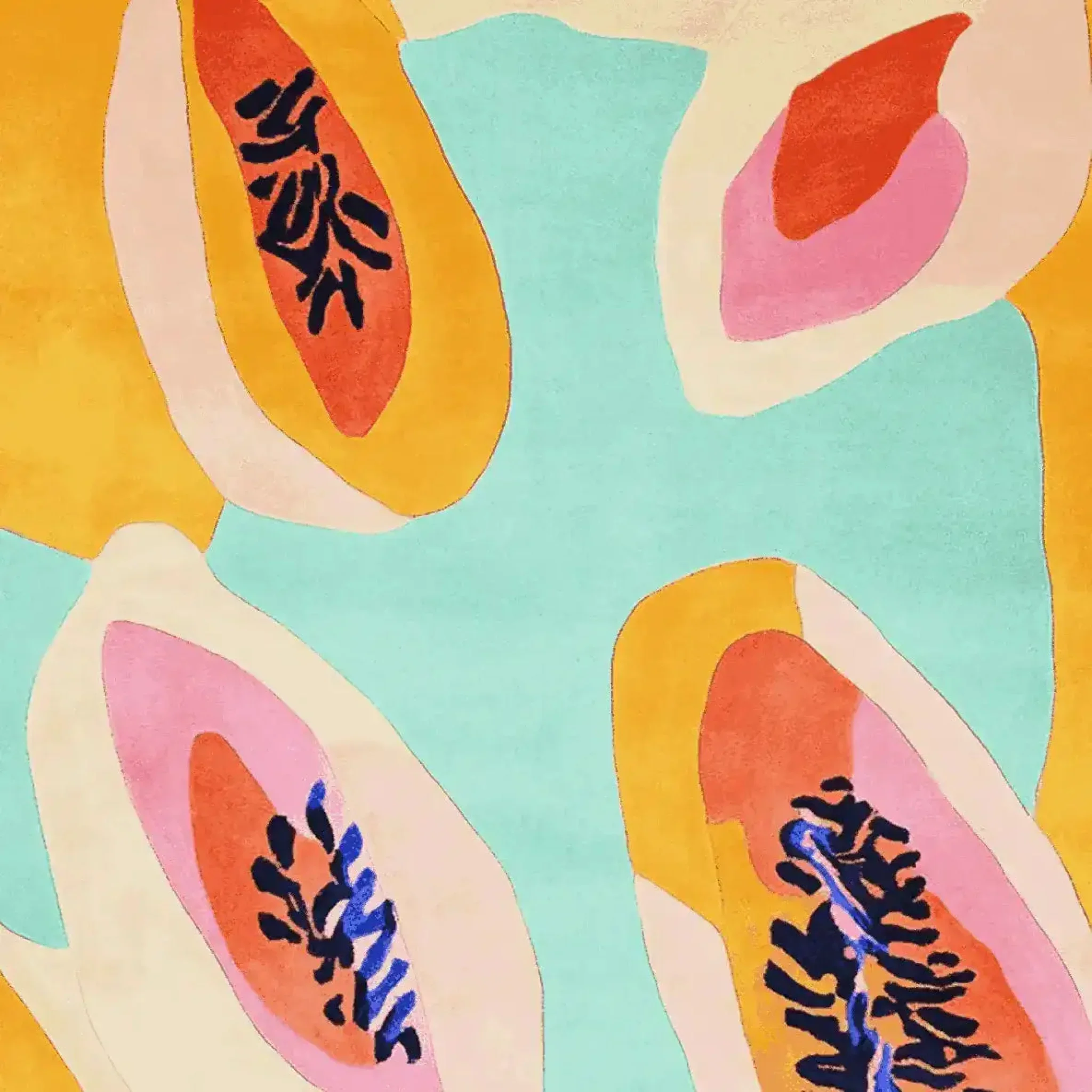 Papaya Tales Hand Tufted Rug - Image 5