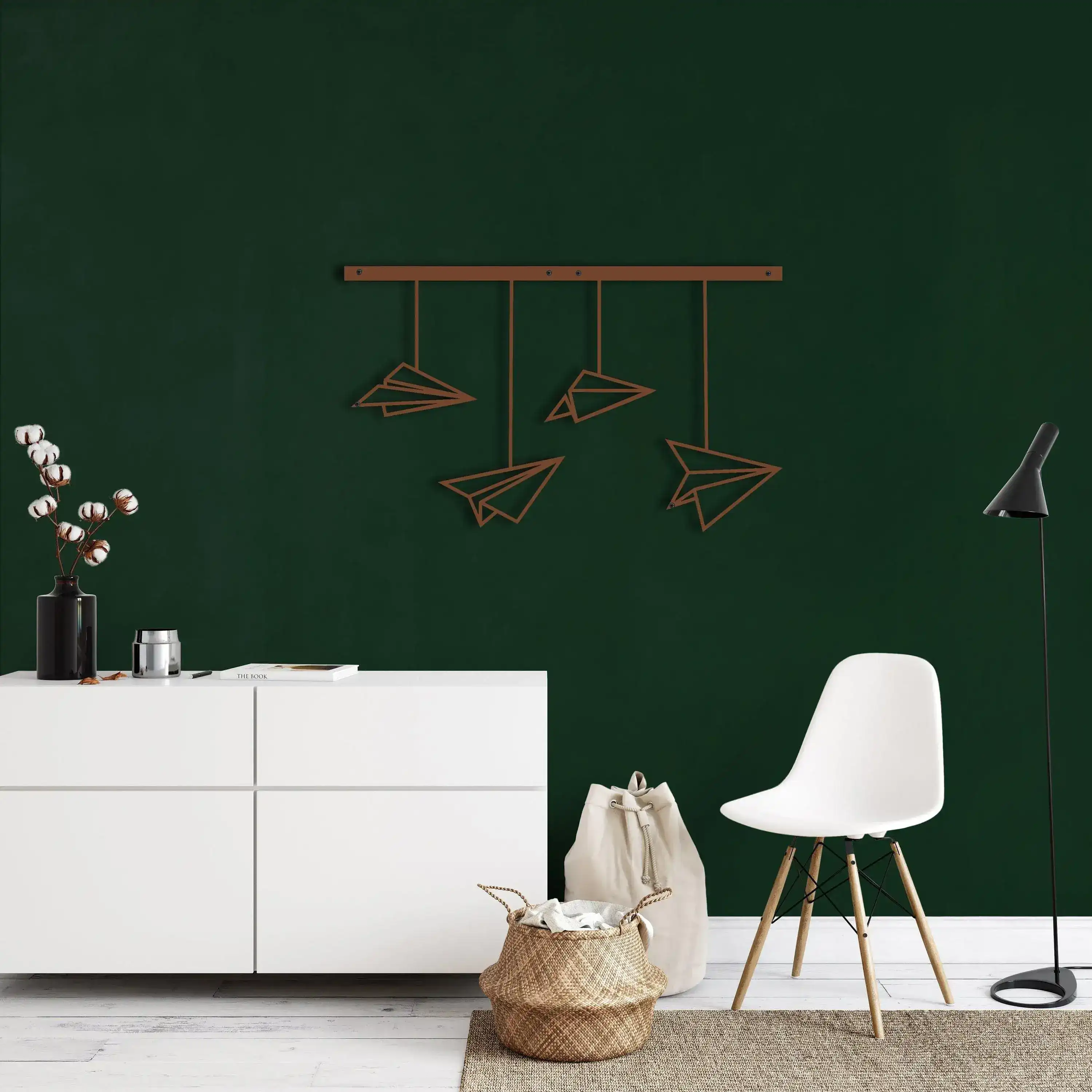 Paper Plane Hanging Metal Wall Art - Image 9