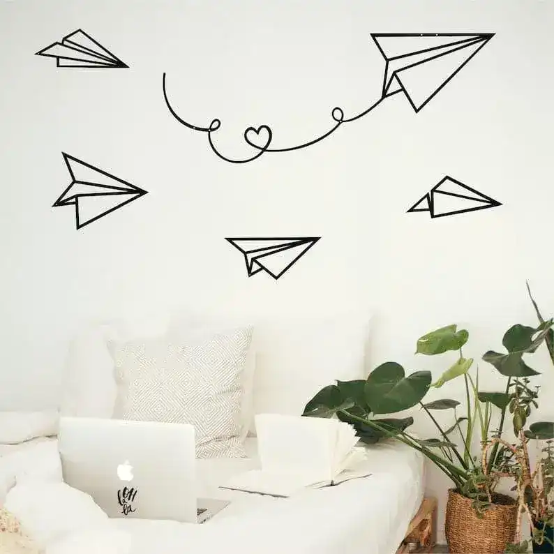 Paper Planes Metal Wall Decor - Image 6
