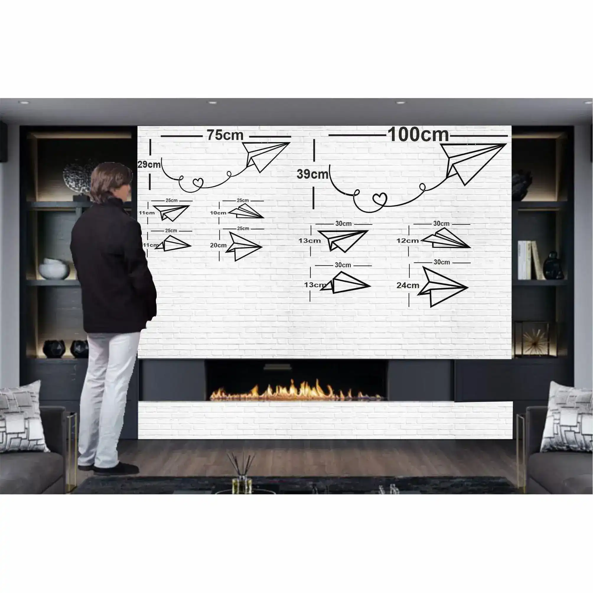 Paper Planes Metal Wall Decor - Image 8