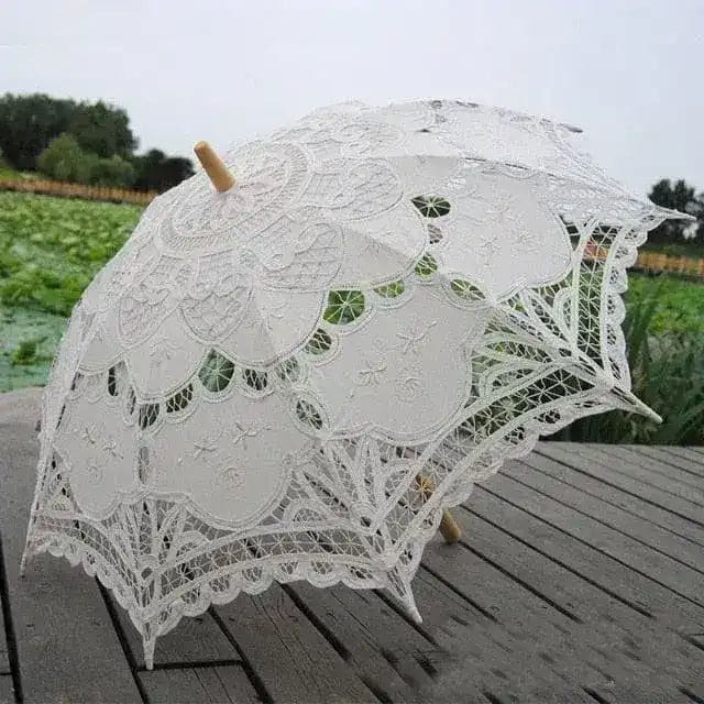 Parasol Elegant Lace Embroidered Umbrella - Image 3
