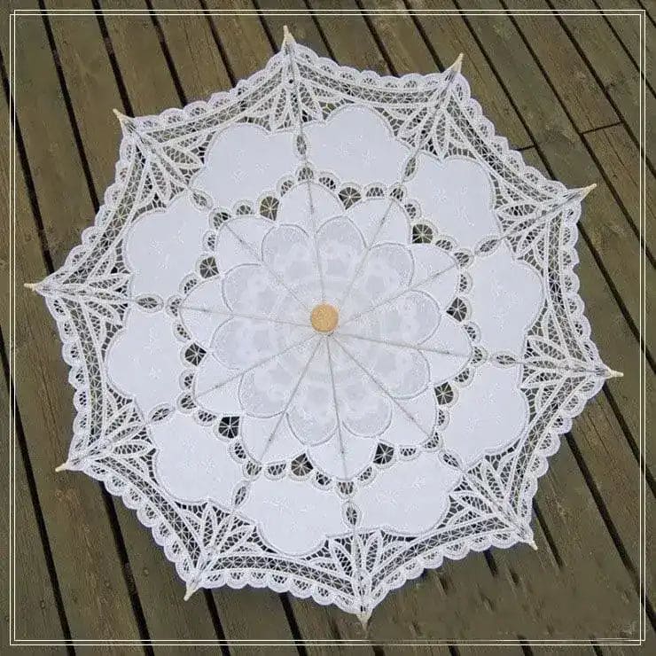 Parasol Elegant Lace Embroidered Umbrella - Image 4
