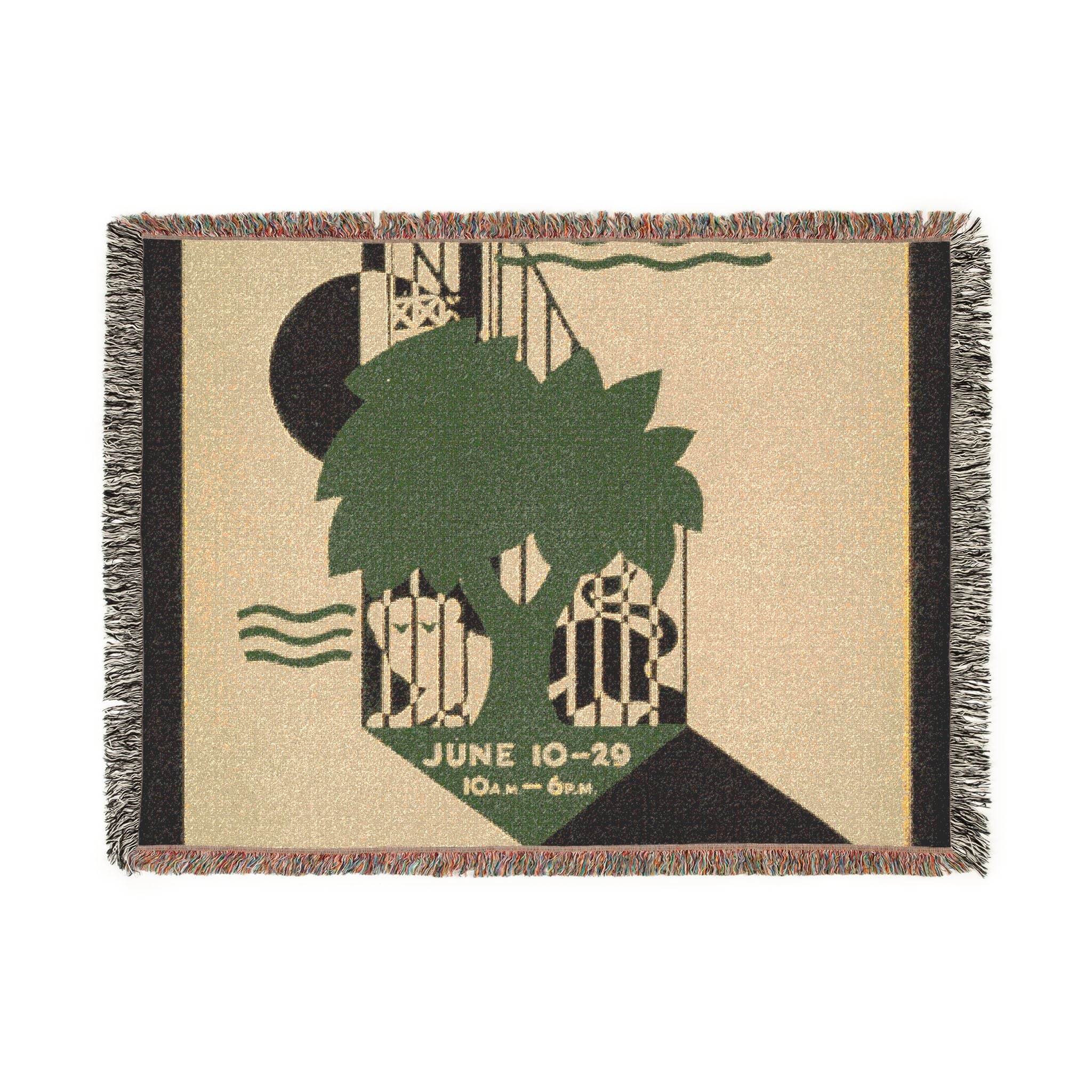 parks-exhibition-wpa-federal-art-project | Woven Tapestry Blanket - Image 10