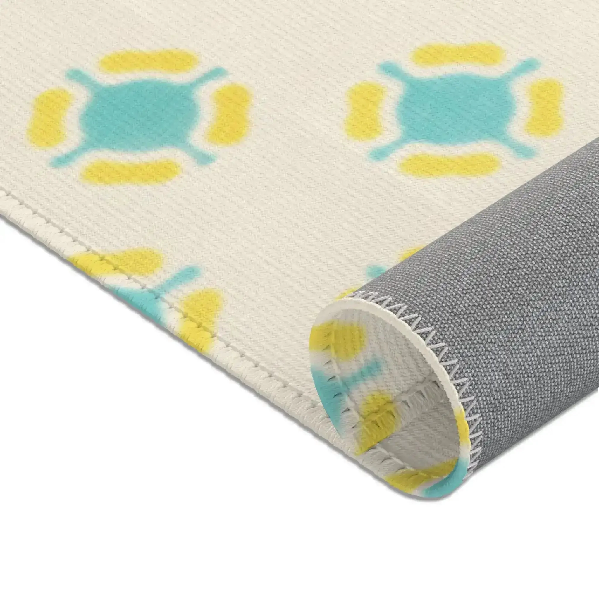 Pastel Floral Medallion Accent Rug - Image 4